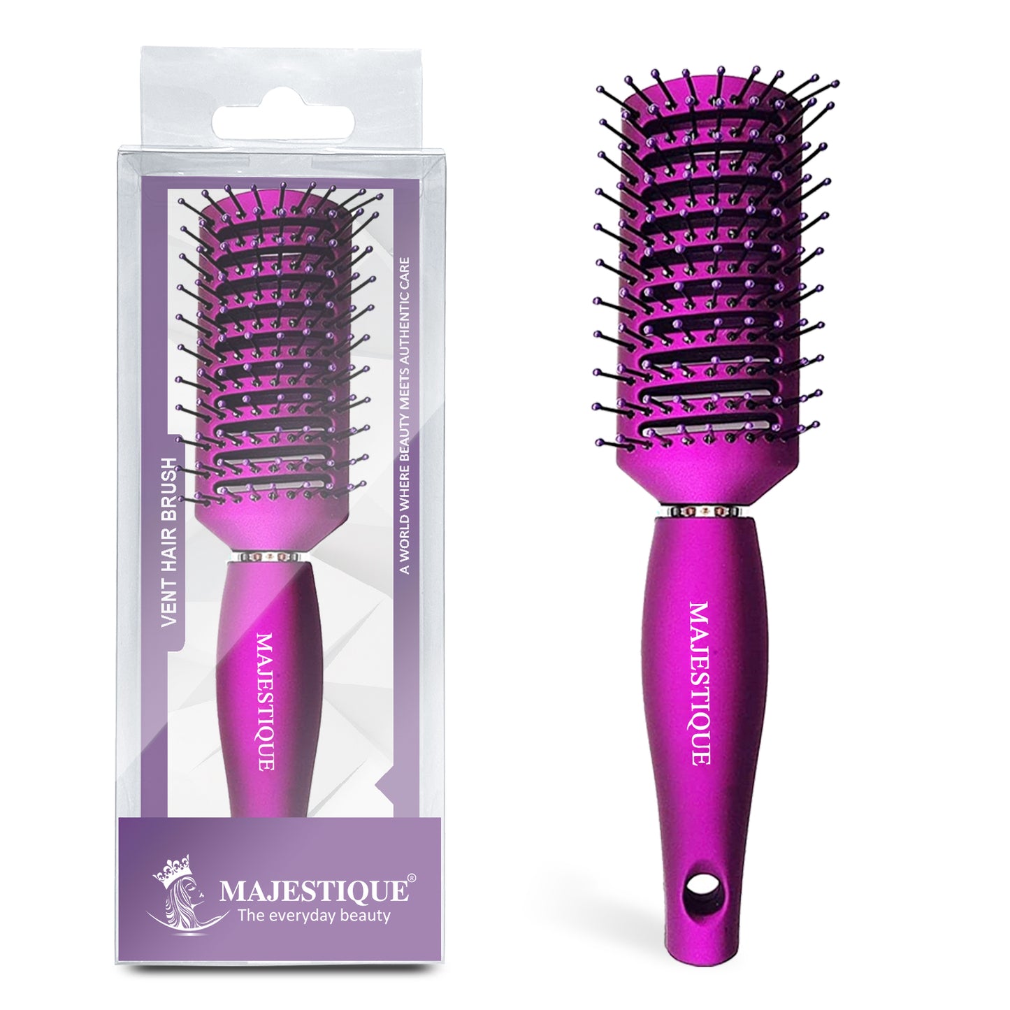 PURPLE Vent Hair Brush HR104