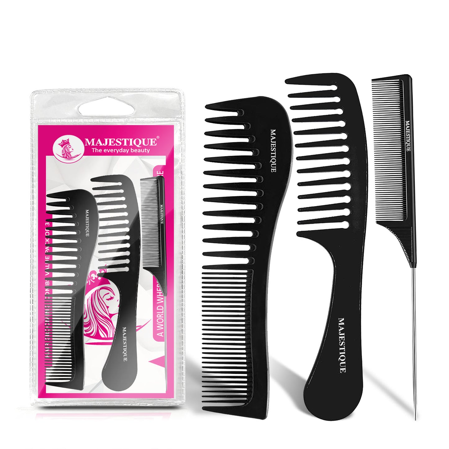 HAIR GROOMING COMBS(VALUE PACK OF 3) HR167