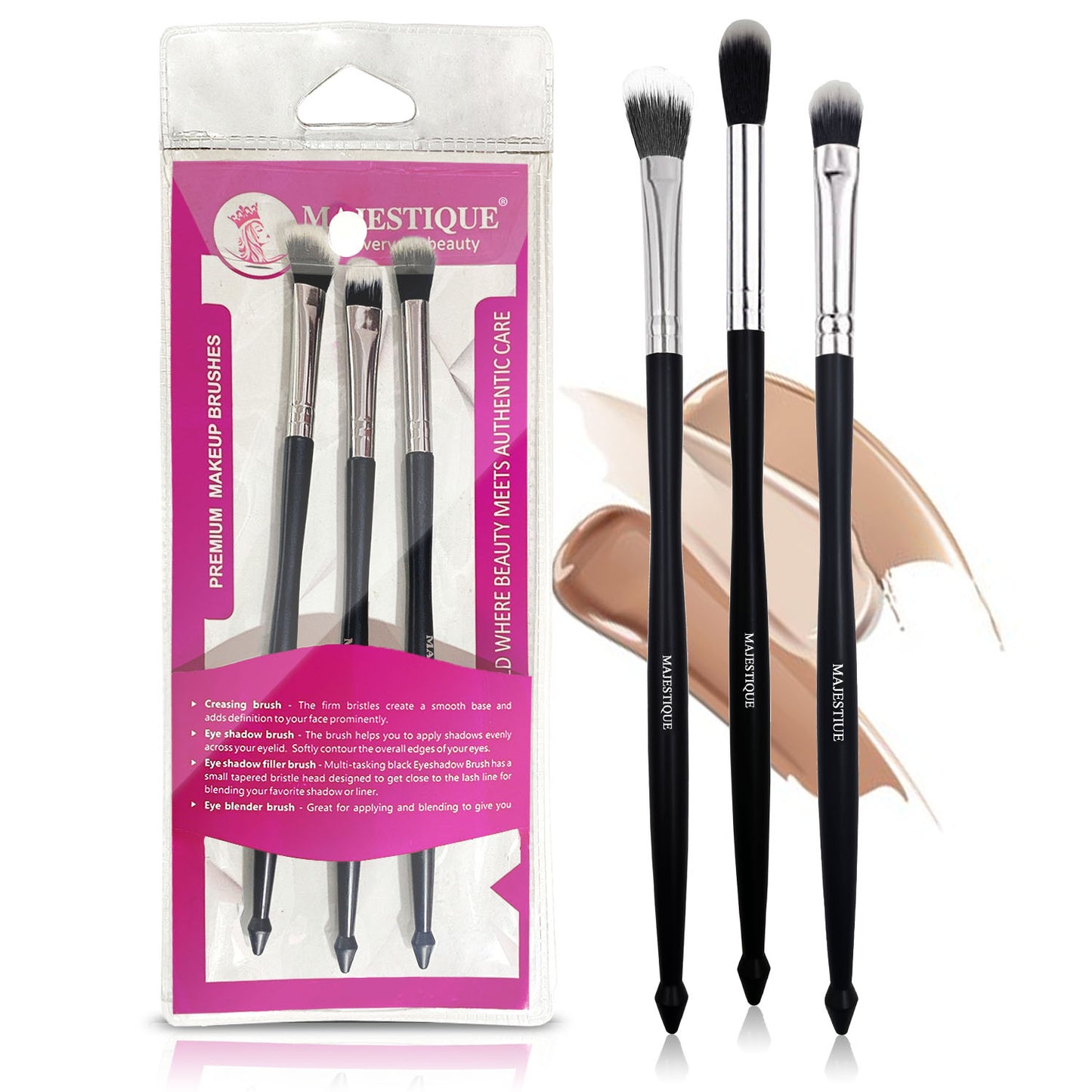 FACE BRUSH SET TRIO (PACK OF 3) CMB509