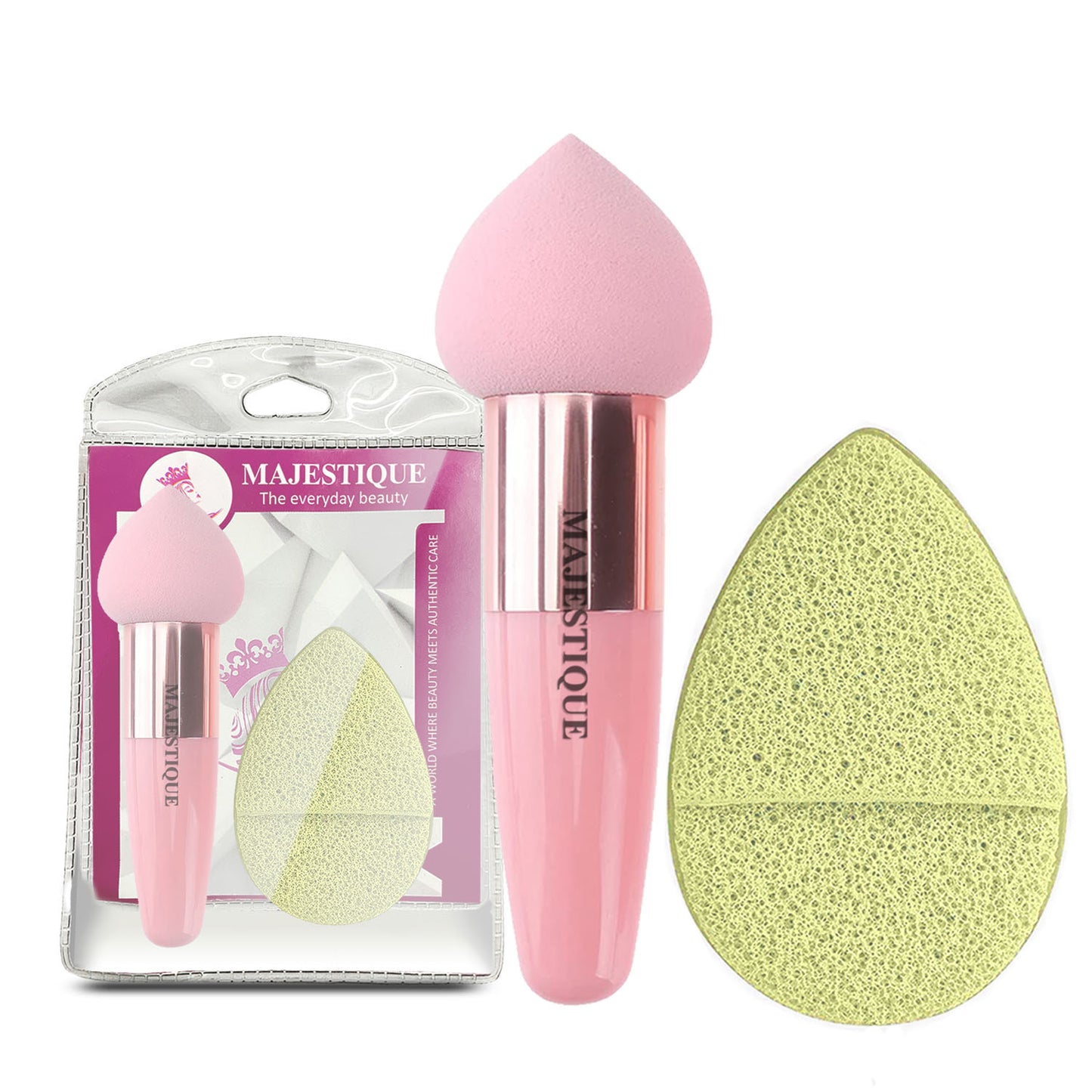 FACIAL MAKEUP BLENDER AND SPONGE (PACK OF 2) CMB536