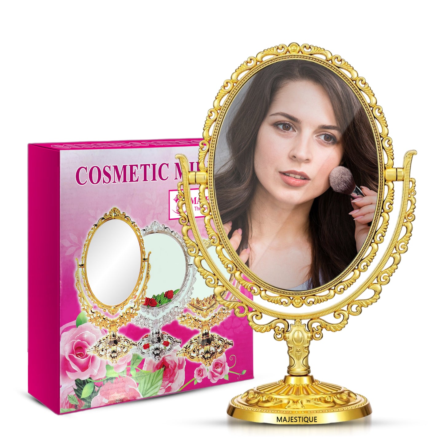GOLDEN TABLETOP COSMETIC MIRROR FC115