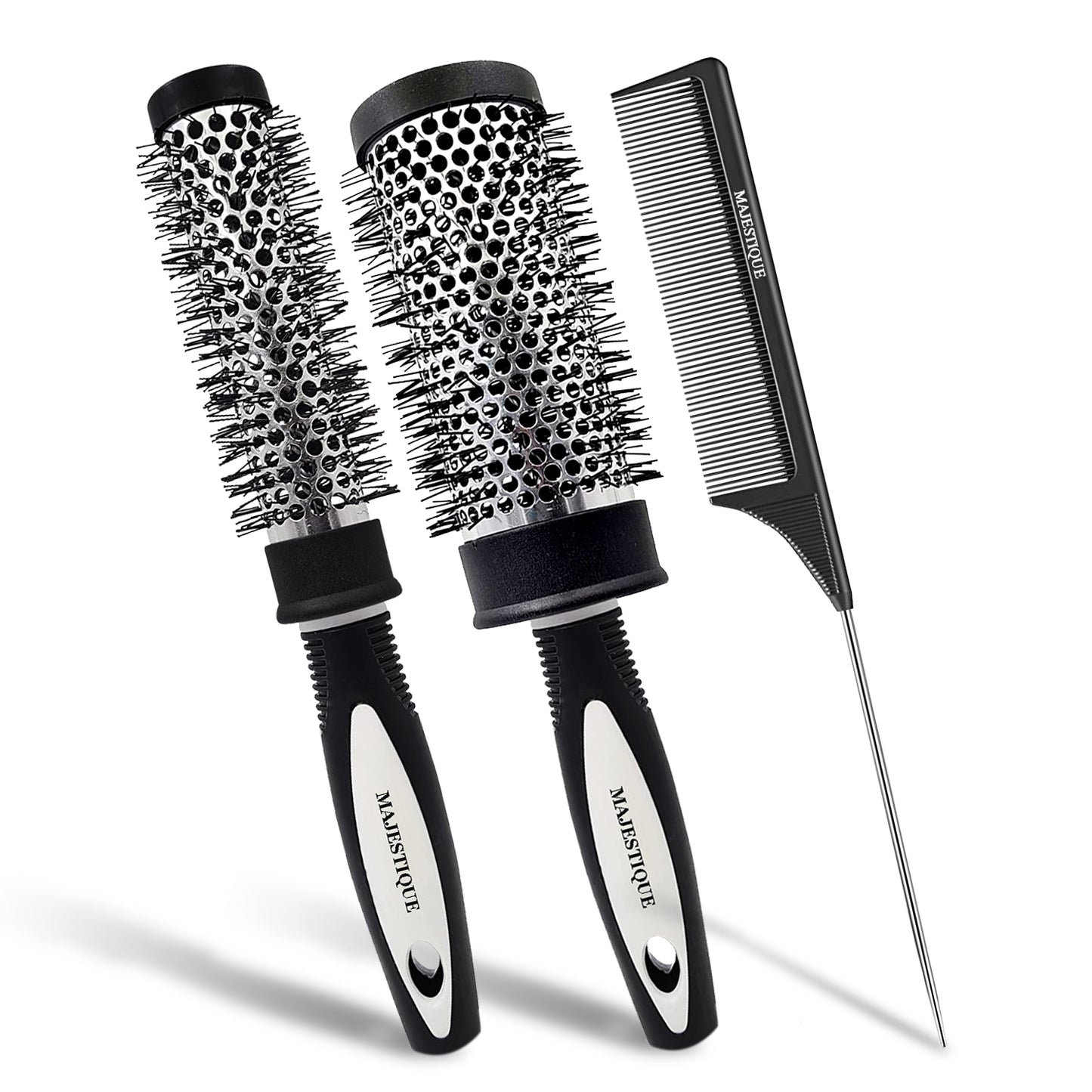 BLOW HAIR ROLER BRUSH & TAILCOMB (3PCS) HR174