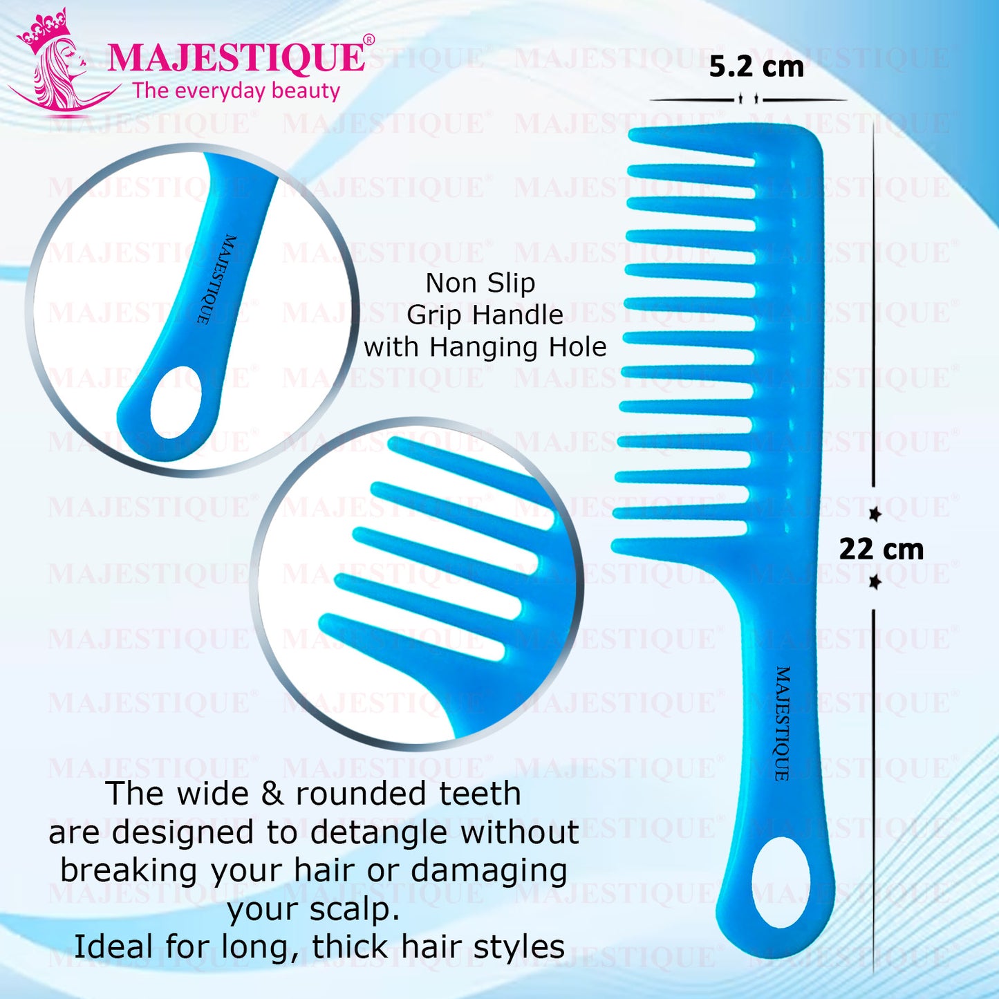 LARGE HAIRSTYLING COMB Color May Vary HR129