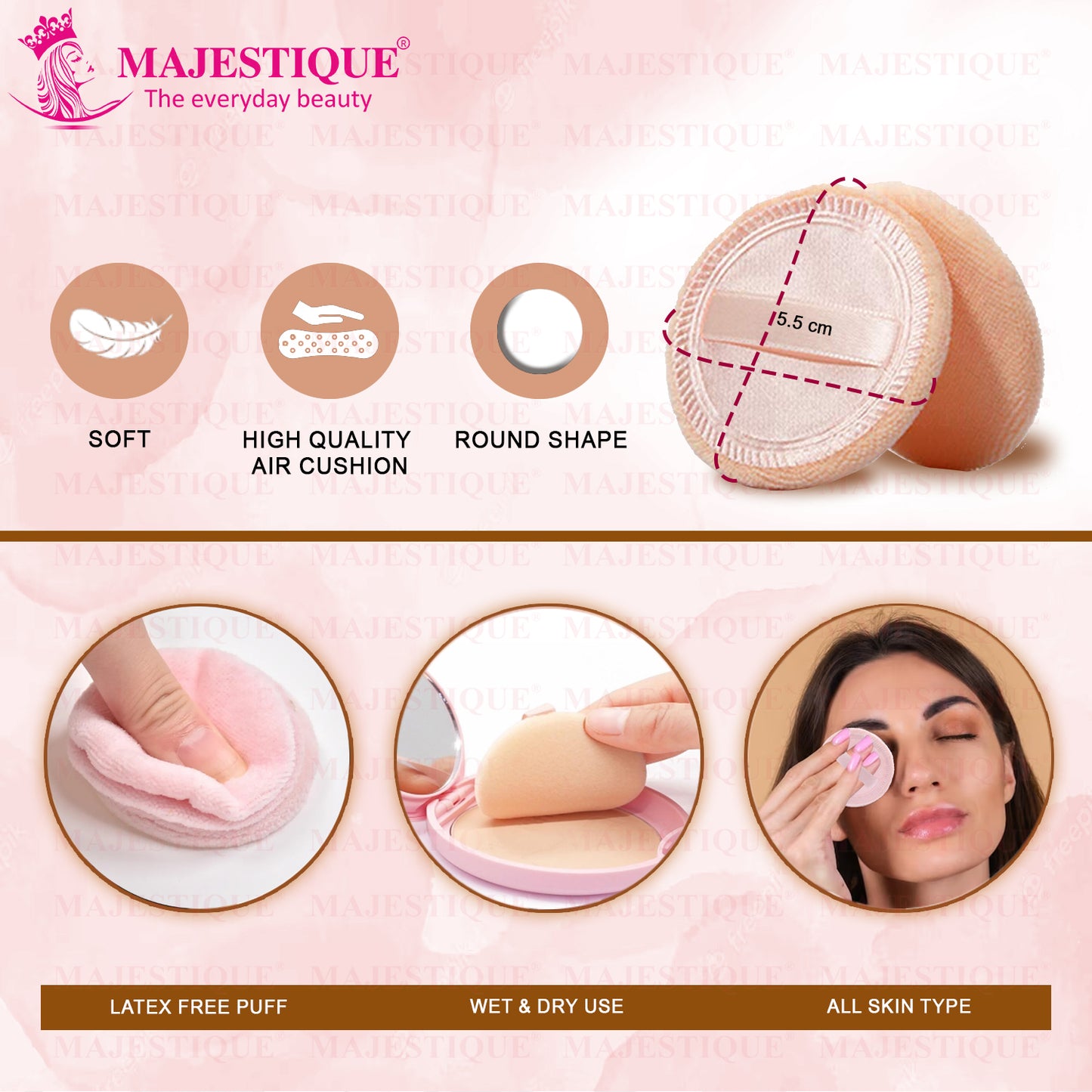 Ultra Soft Make-Up Powder Puff FC17