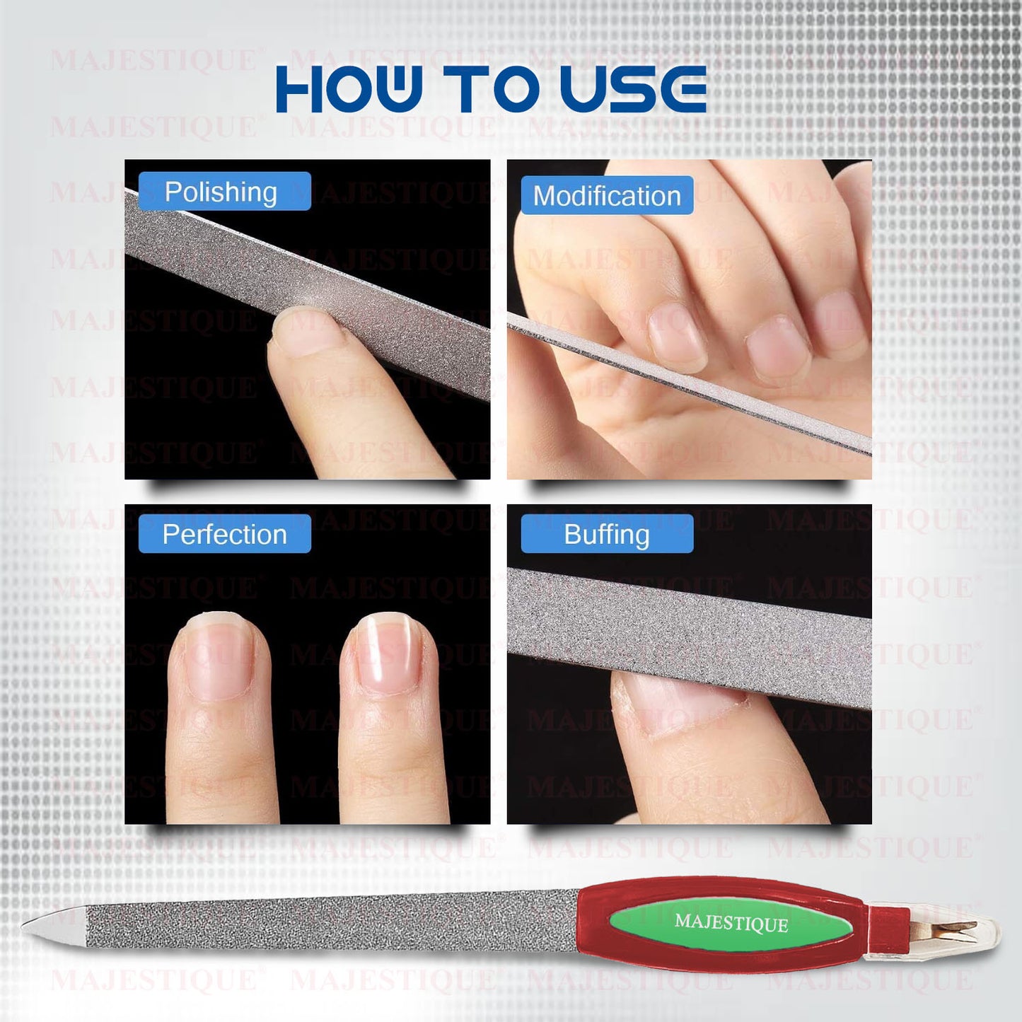 Nail FILER (Long) Multicolor FN315