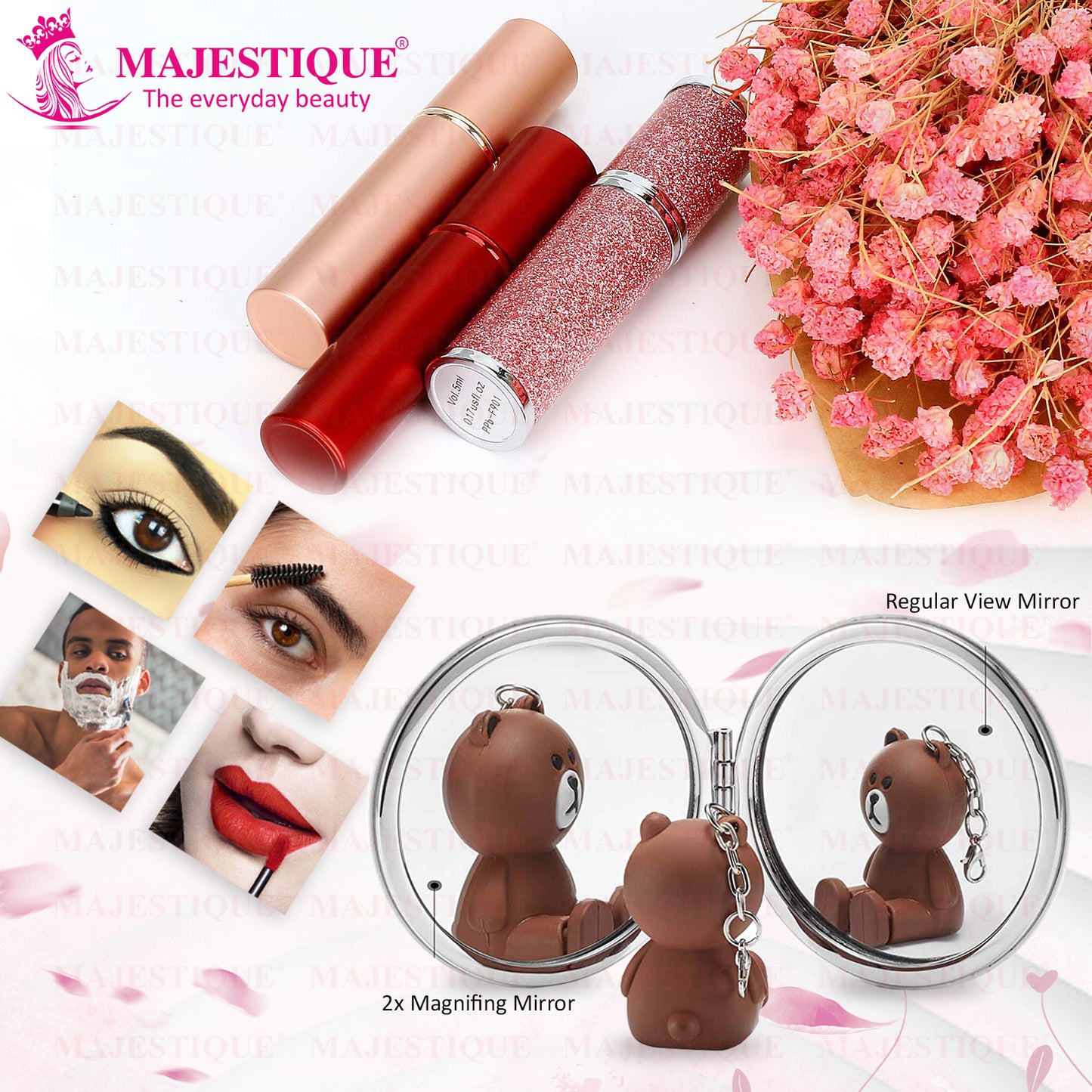 LEATHERRETE Compact Mirror Color May Vary FC28