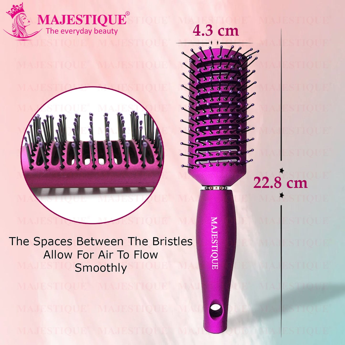 PURPLE Vent Hair Brush HR104