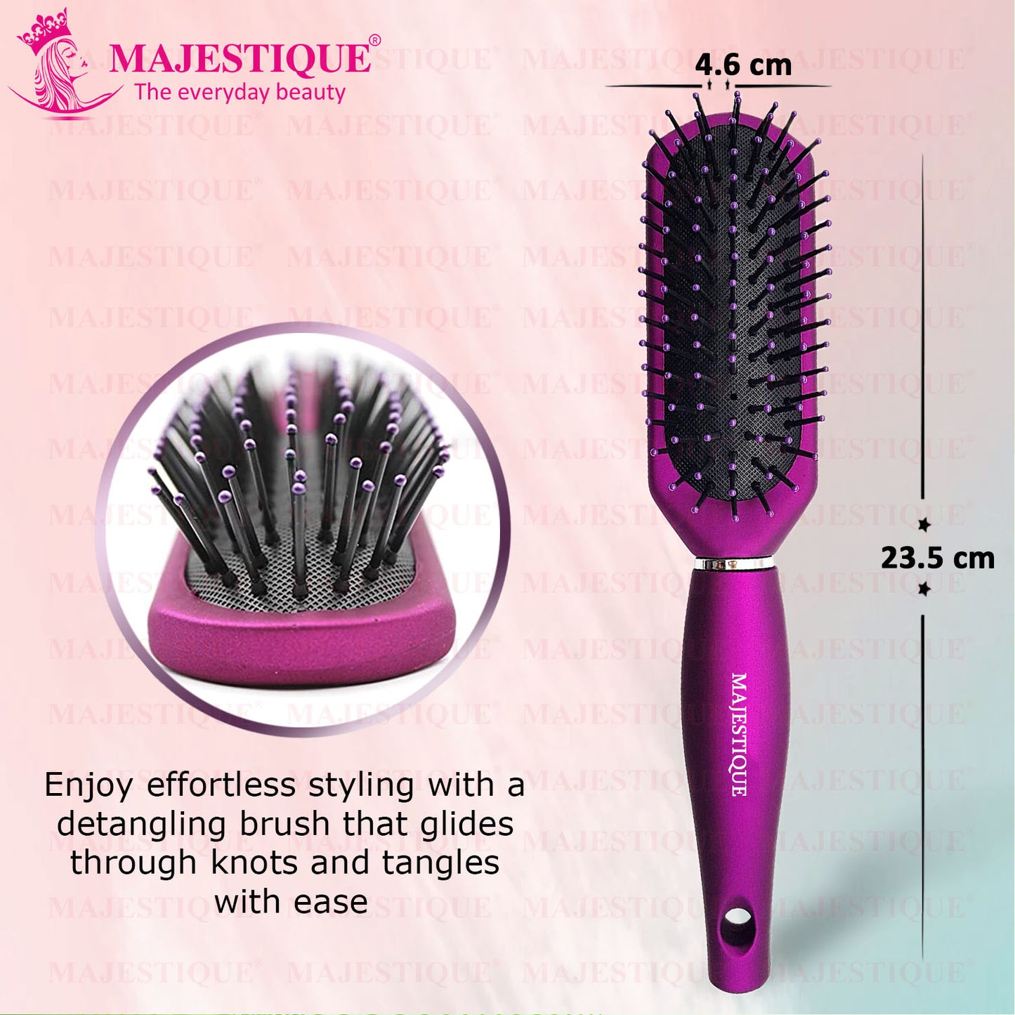 PURPLE Style Enhancer VENT Hair Brush HR106