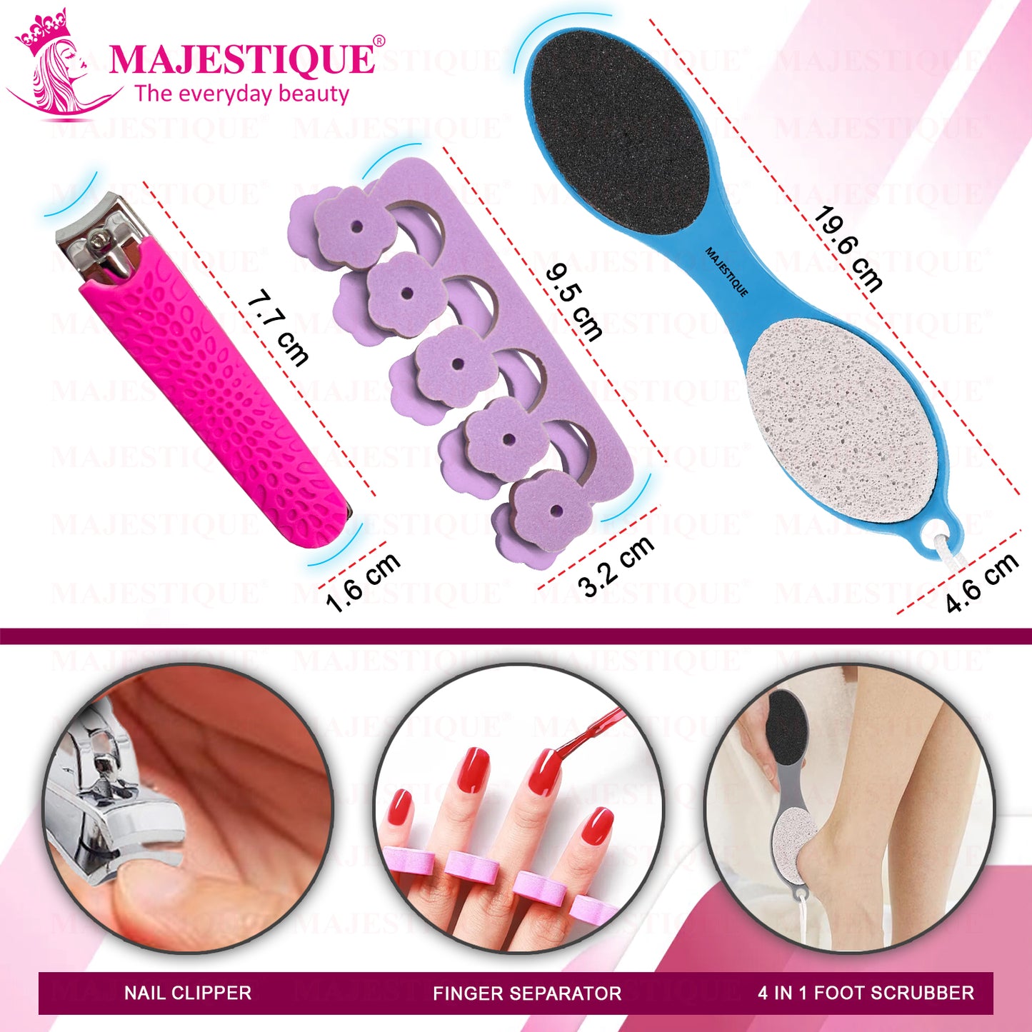 MULTIPURPOSE & HAND GROOMING KIT (PACK OF 3) Multicolour FN349