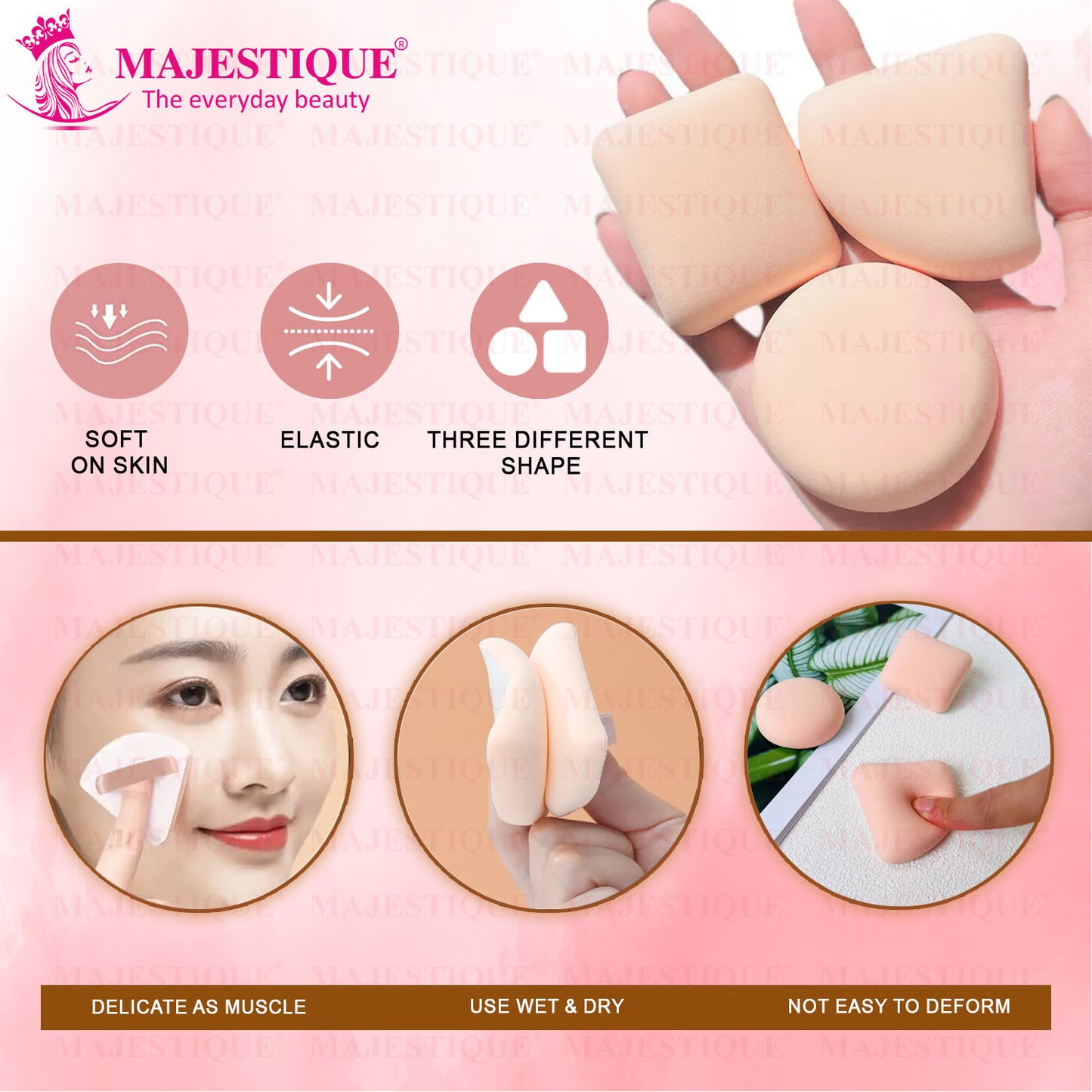 PUFF SPONGE& BRUSH SET (PACK OF 5) CMB540