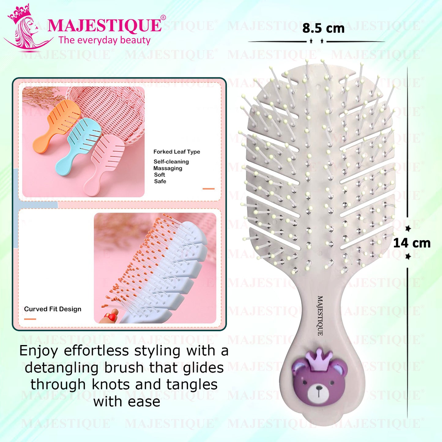 DETANGLING BABY HAIR BRUSH Color May Vary HR143