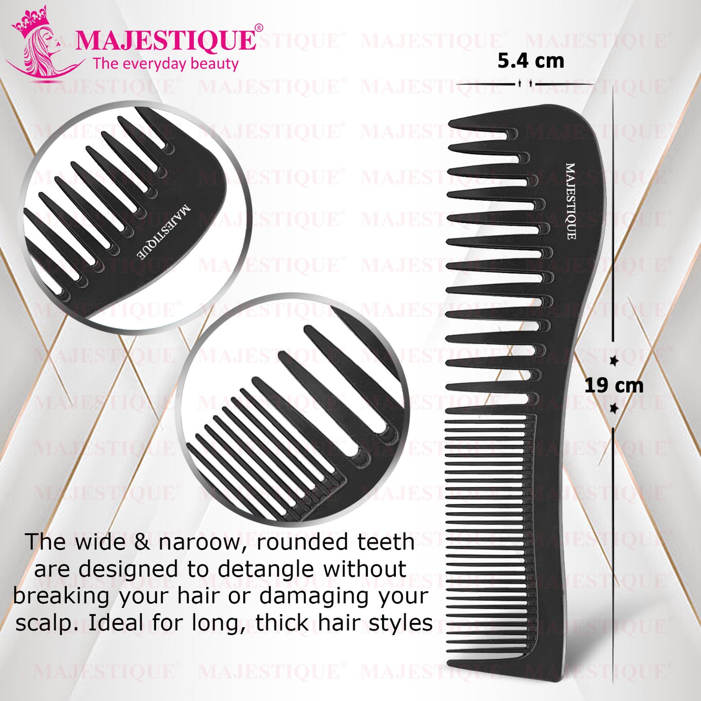 HAIR STYLING COMB BLACK HR127