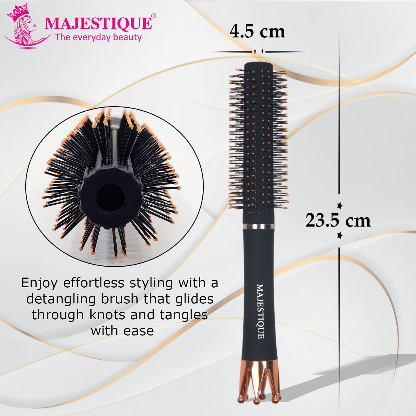 ROLLER ROYAL BLACK BRUSH HR151