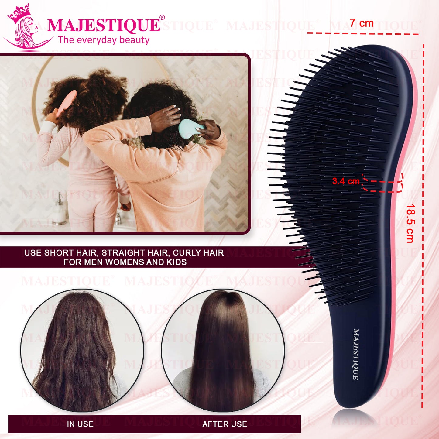 CURVE DETANGLING HAIR BRUSH  Multicolor HR130
