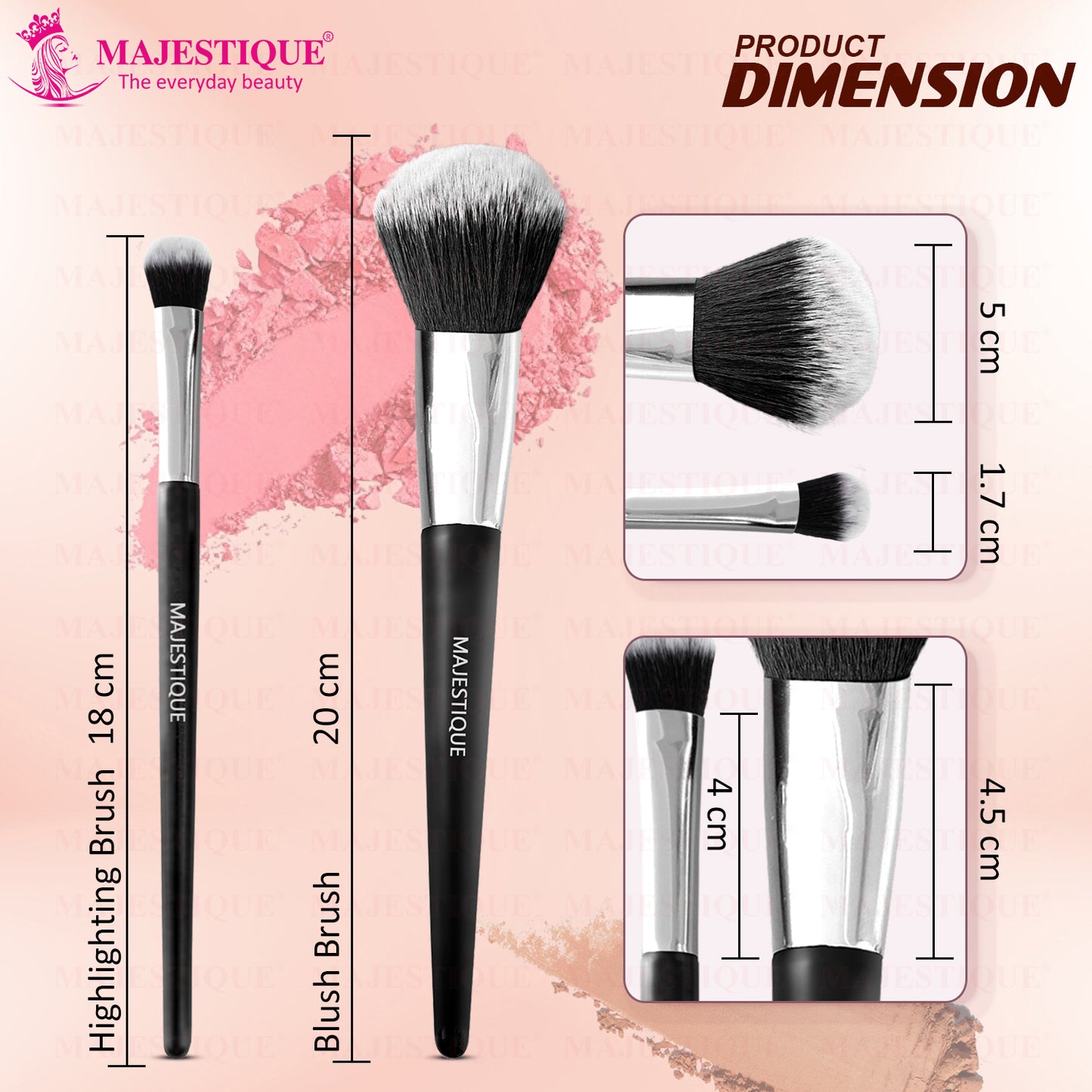 BLUSH AND HIGHLIGHTING BRUSH SET (2 PC) FC123