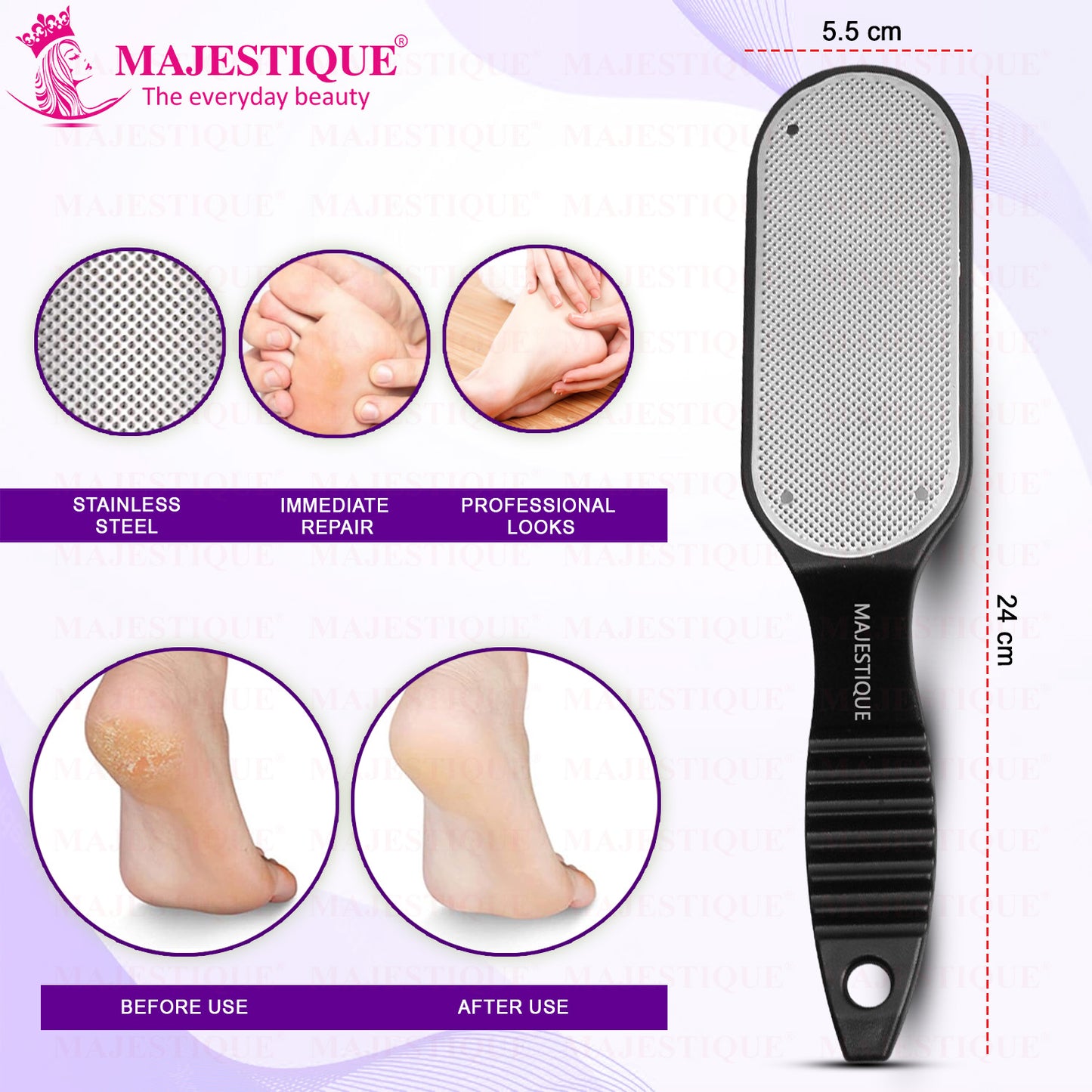 CURVED FOOT FILE SCRUBBER Multicolour FN347