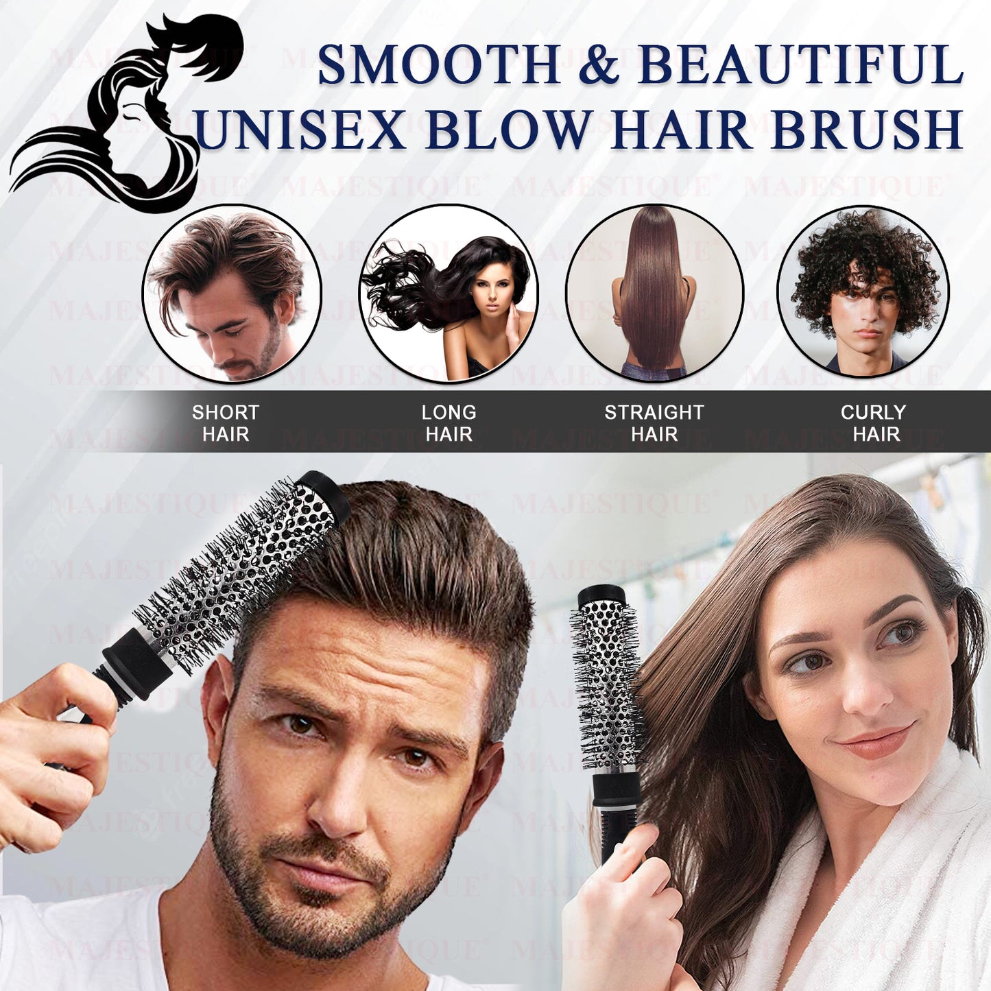 BLOW DRY HAIR ROUND ROLLER BRUSH HR141