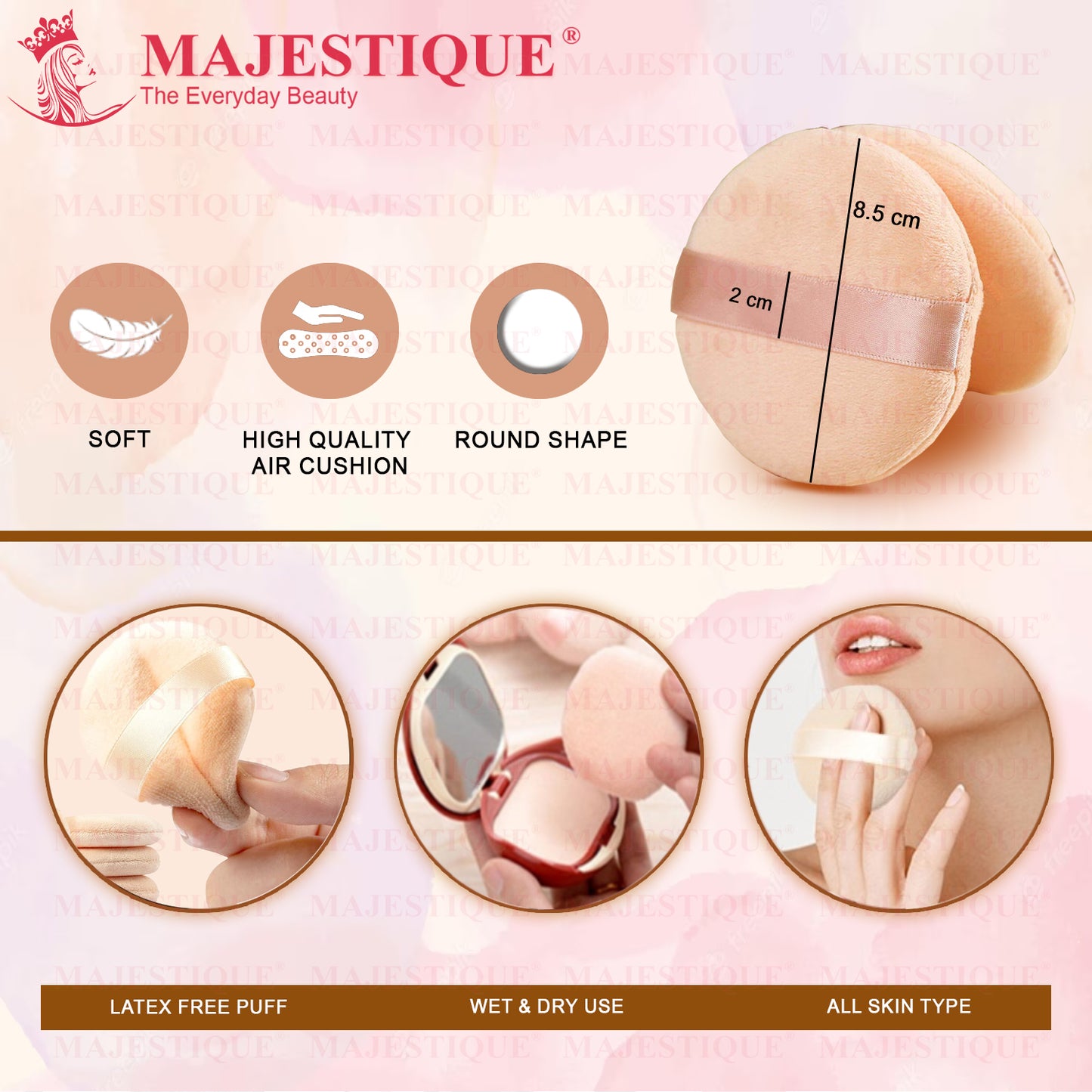 Face FLAT MAKEUP PUFF Pad FC49