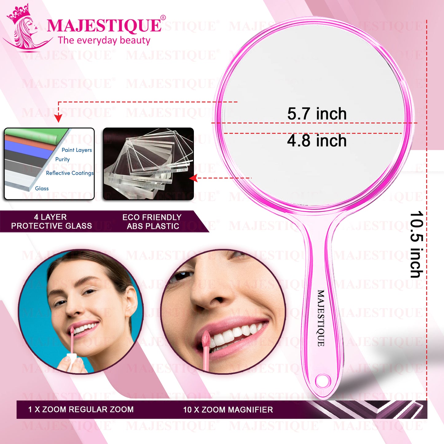 DUAL SIDE EXTRA LARGE HANDLE MIRROR Multicolor FC96