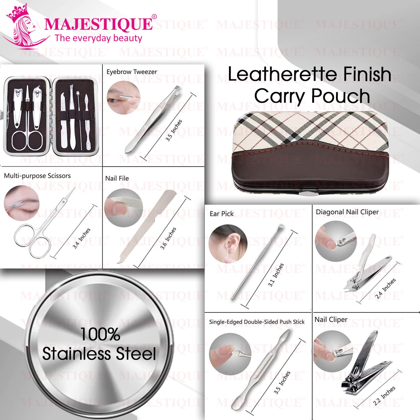 Manicure Pedicure Tool Kit (PACK OF 7) FN318