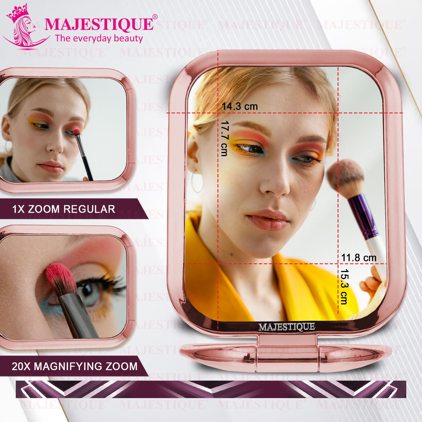 TABLE TOP DOUBLE SIDE MAKEUP MIRROR Multicolor FC97
