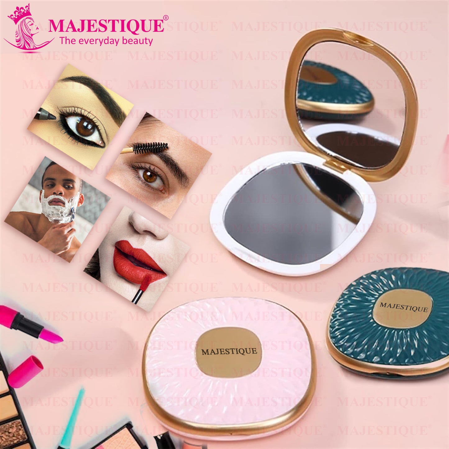 DUAL MAGNIFYING COMPACT MIRROR Multicolor FC100