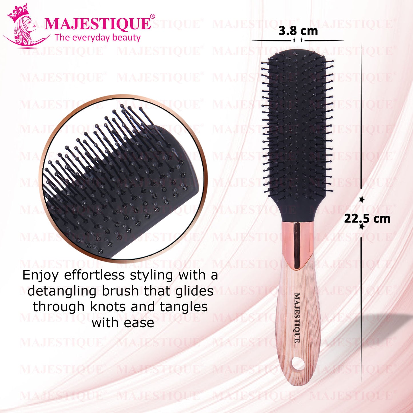 PRIME BLACK VENT HAIR BRUSH HR131