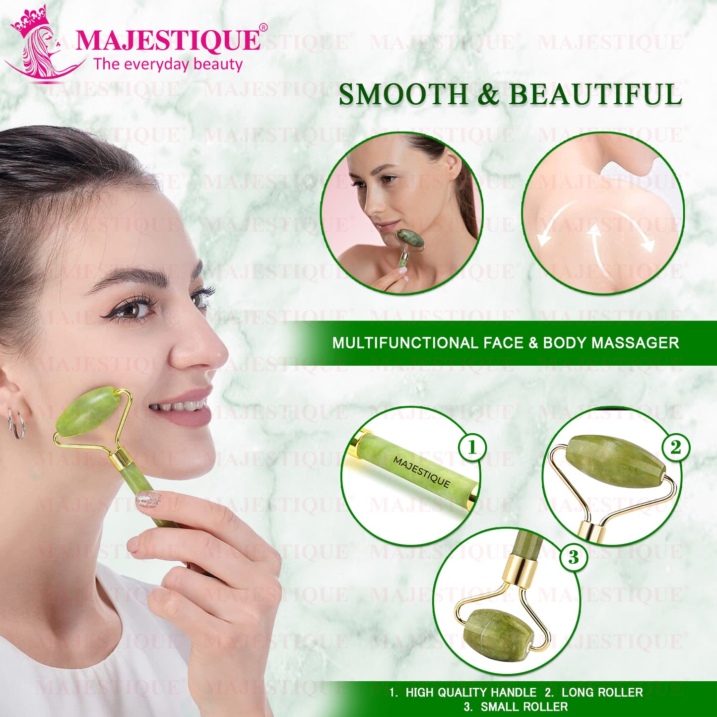 JADE FACE ROLLER & MASSAGER  FC72