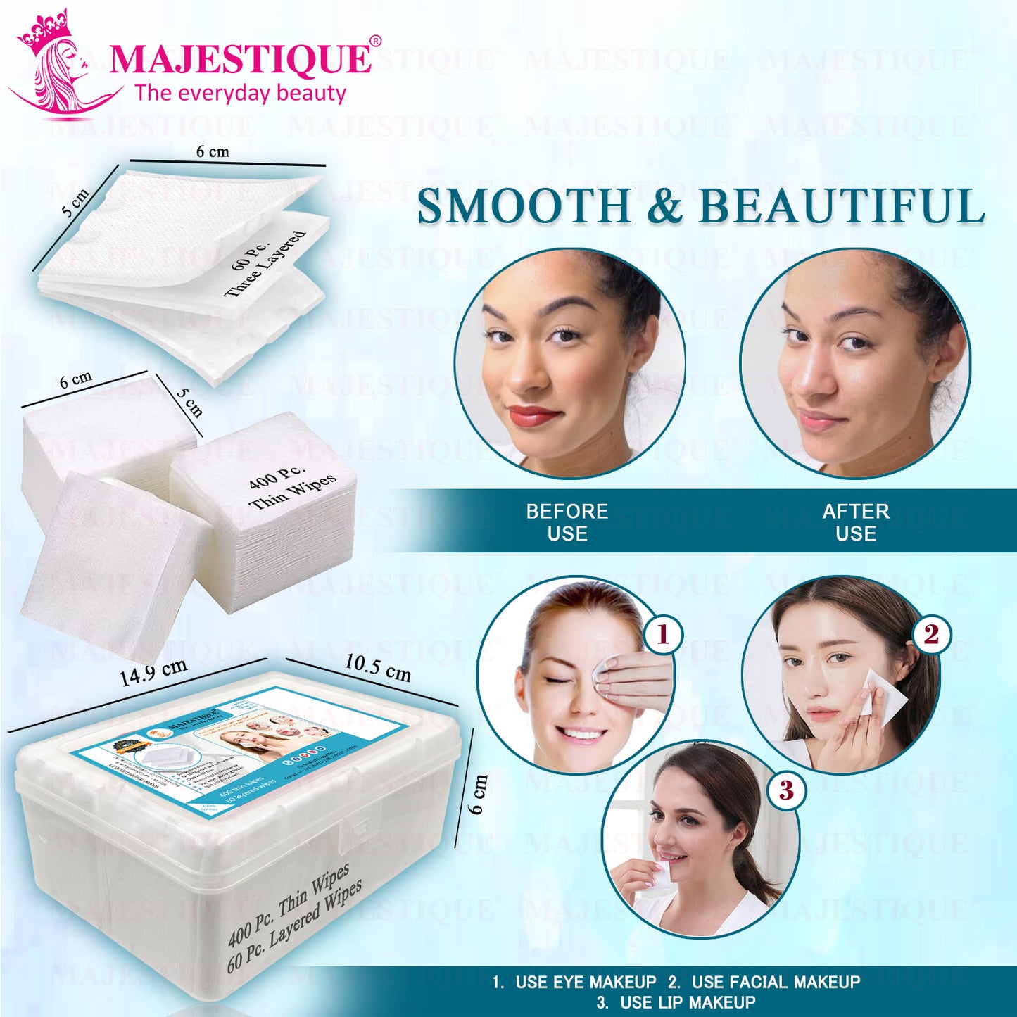 Facial Cotton Pads (460 Pieces)- New Pack