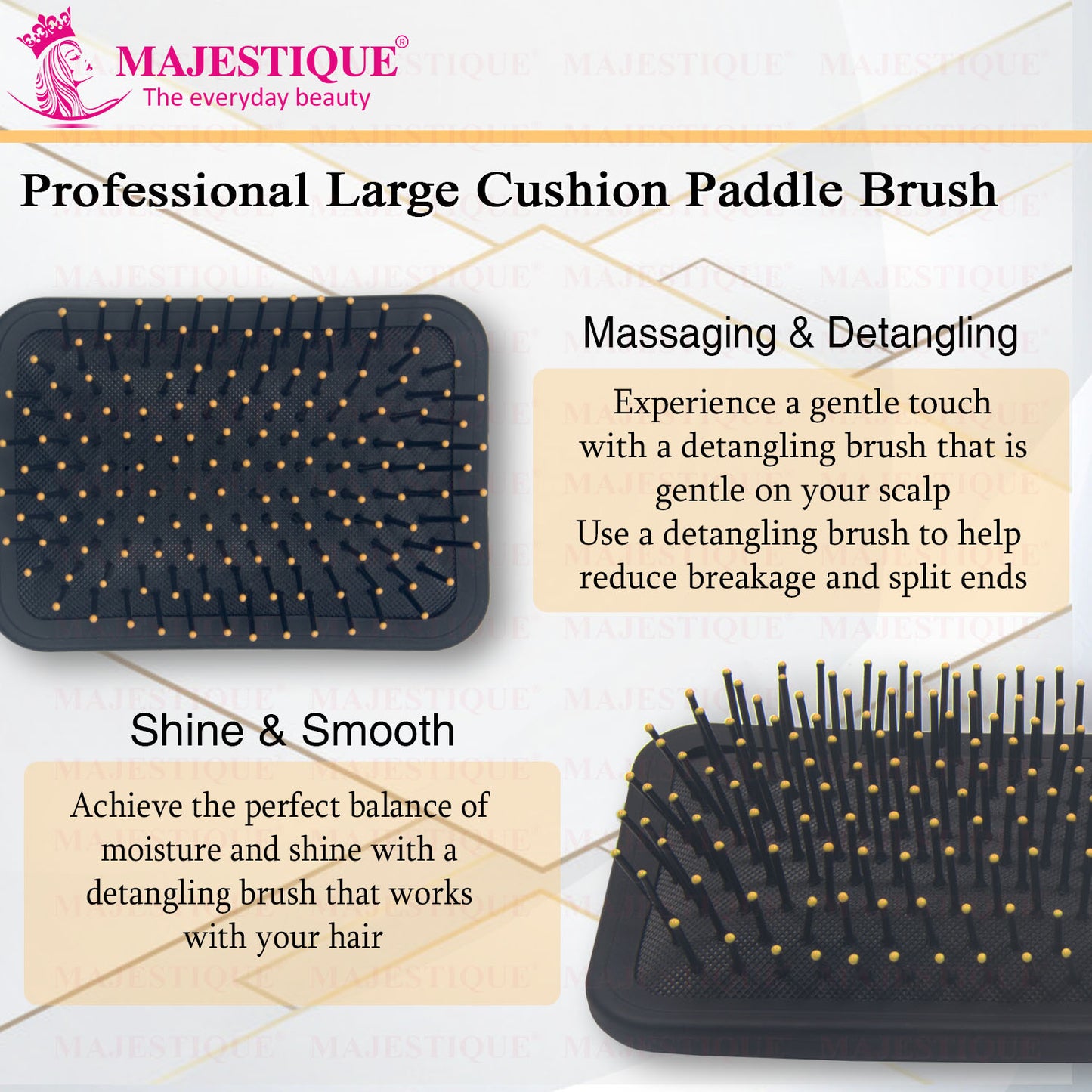 Paddle Royal Black Brush Hr152