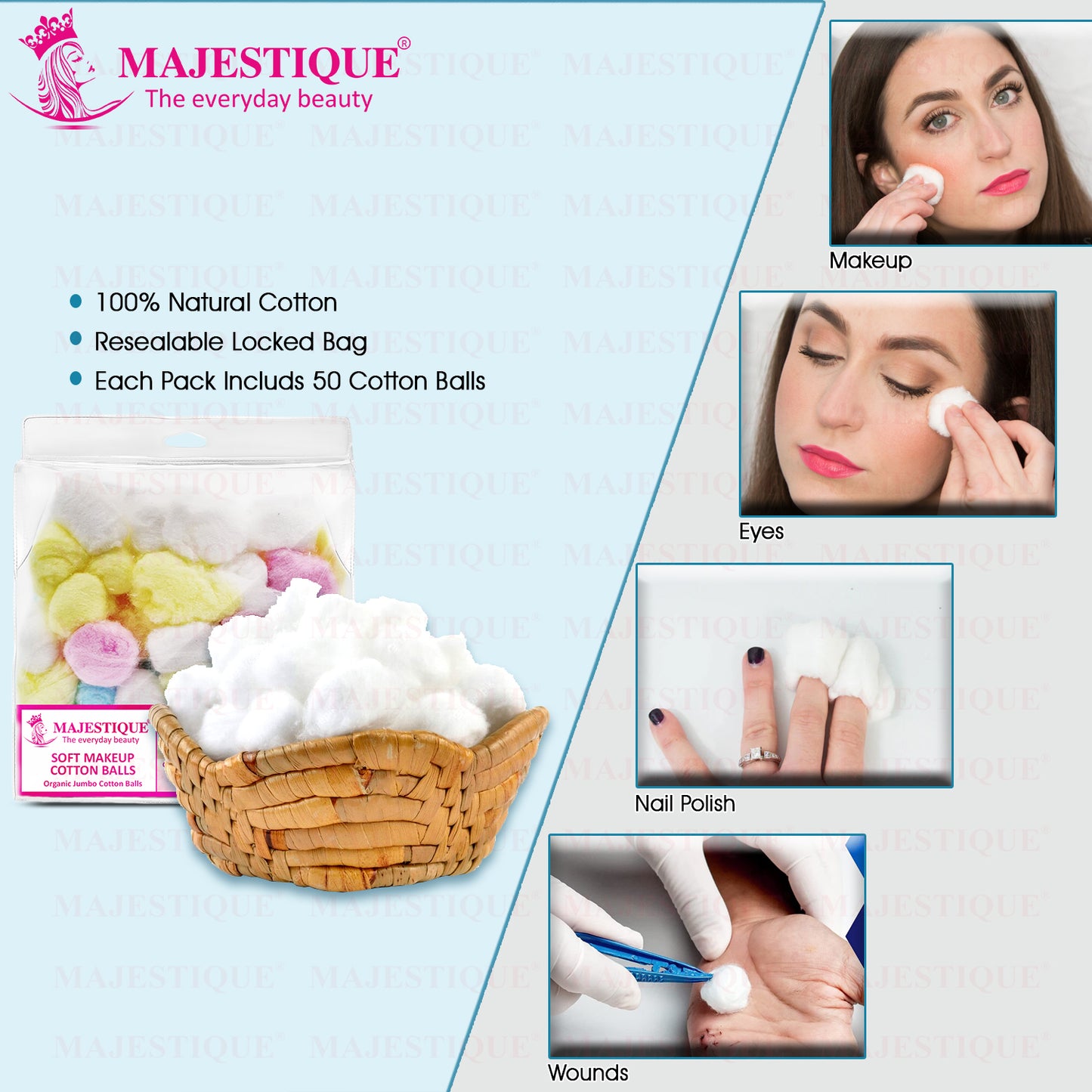 COTTON MAKEUP BALLS (50PCS) FC69