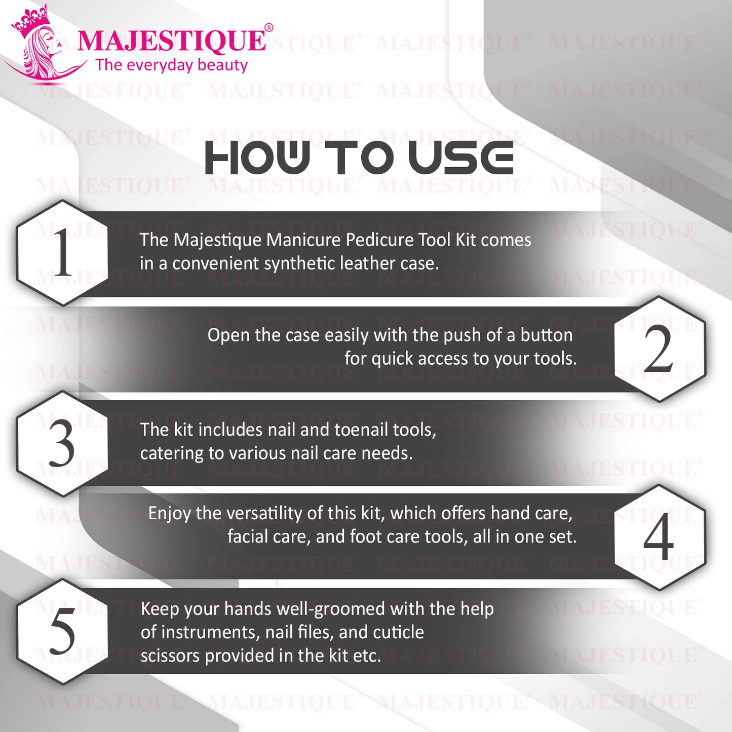 Manicure Pedicure Tool Kit (PACK OF 7) FN318