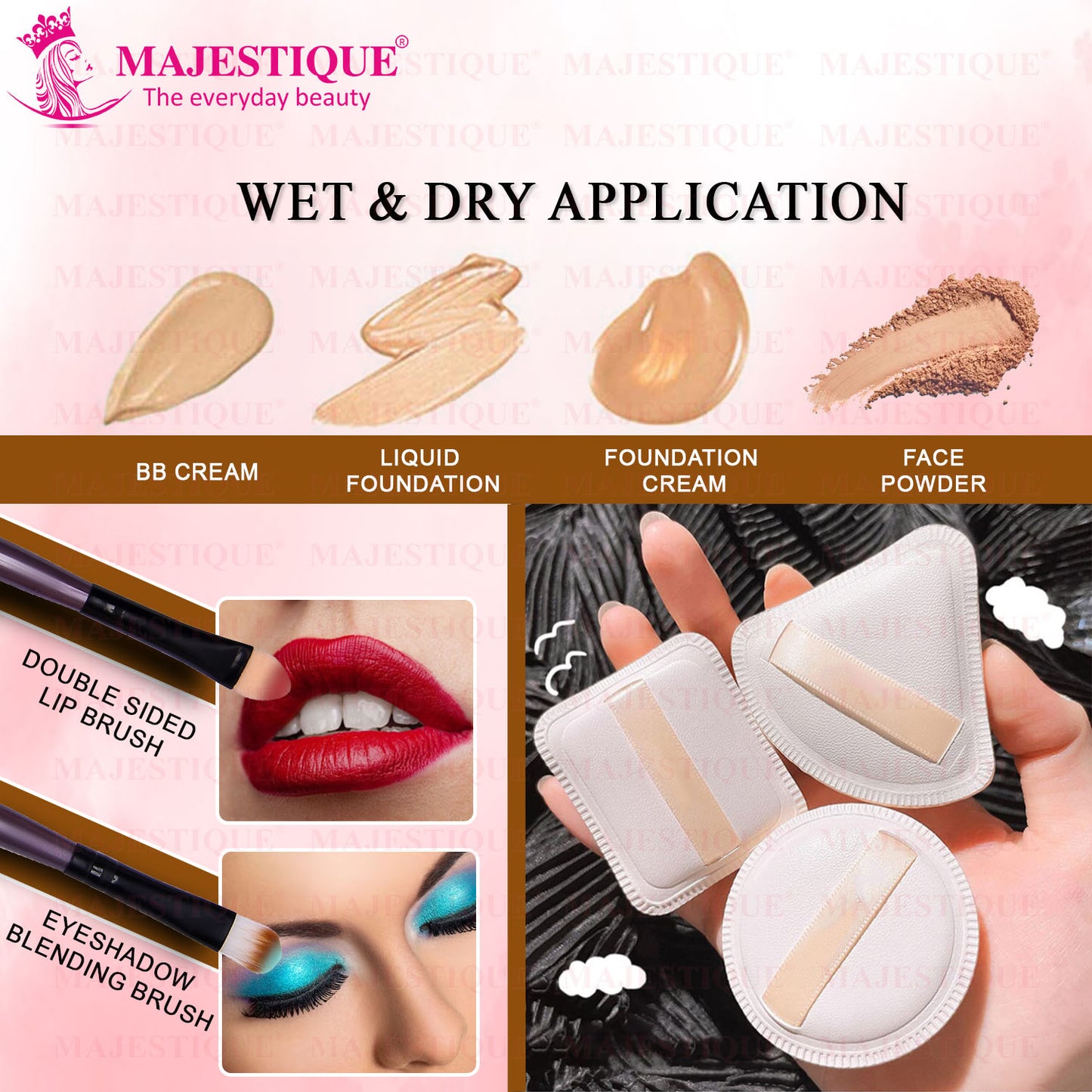 PUFF SPONGE& BRUSH SET (PACK OF 5) CMB540