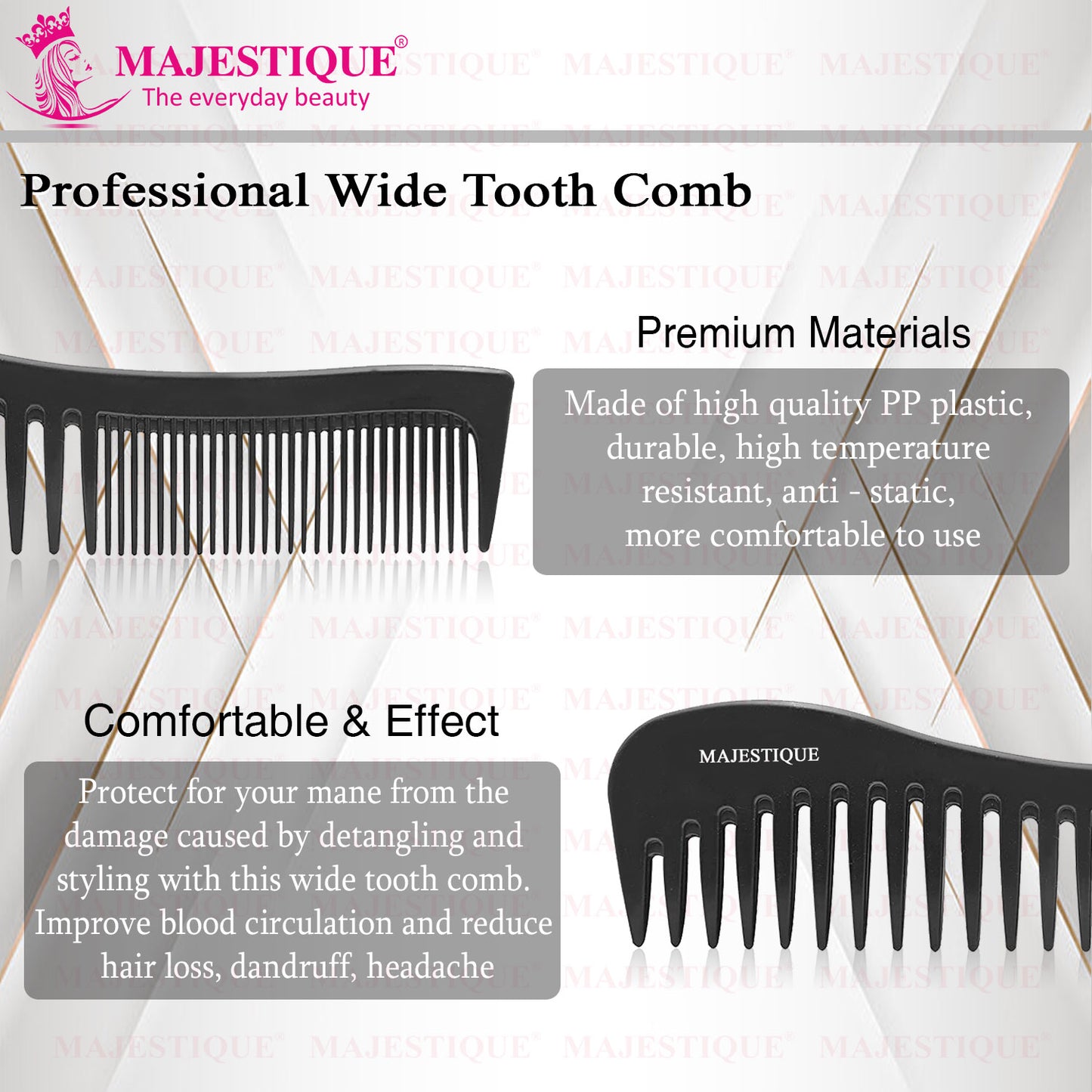HAIR STYLING COMB BLACK HR127