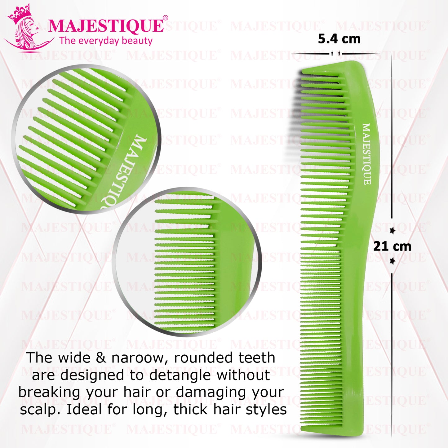 LONG HANDLE HAIR COMB Multicolor HR115