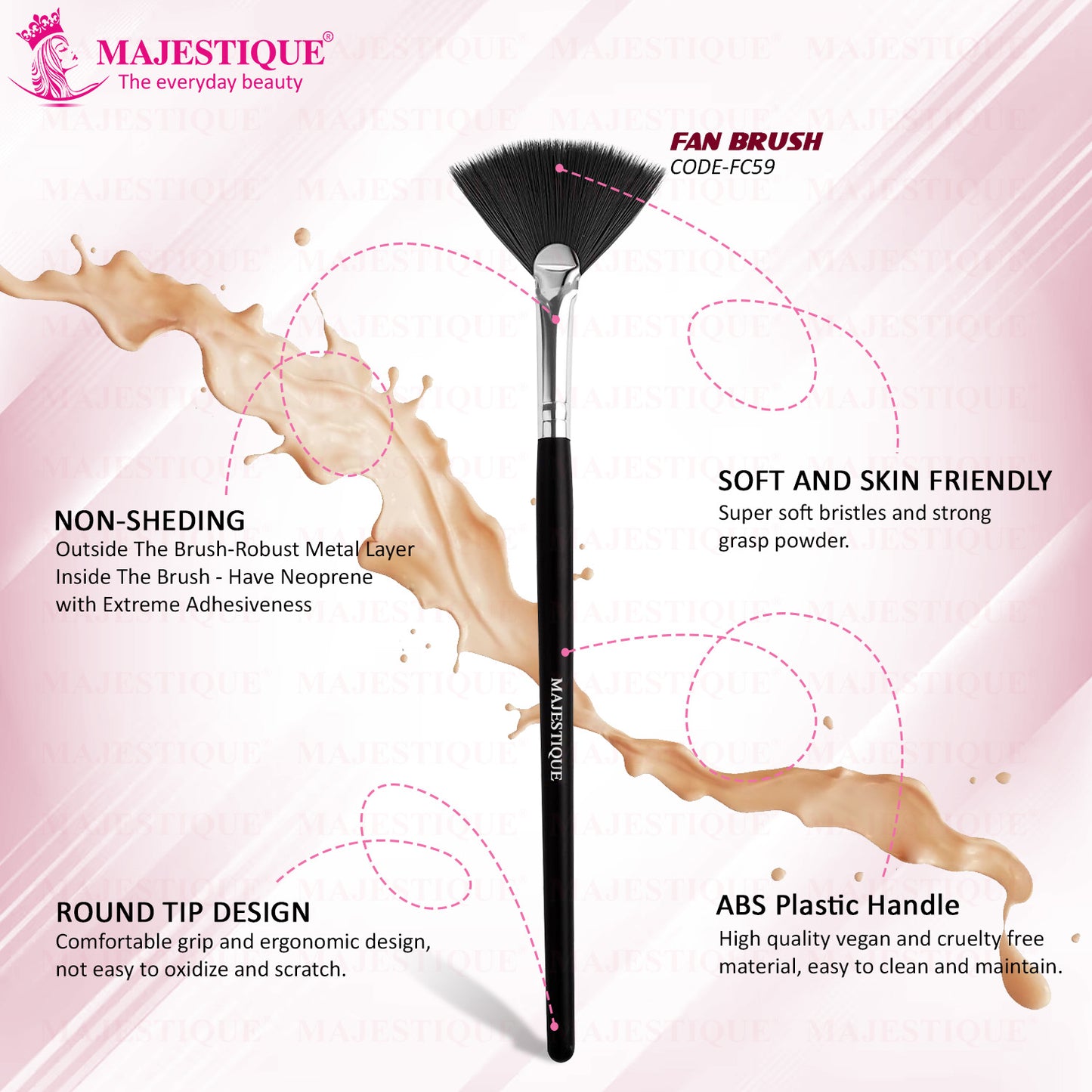 HIGHLIGHTER FAN BRUSH FC59