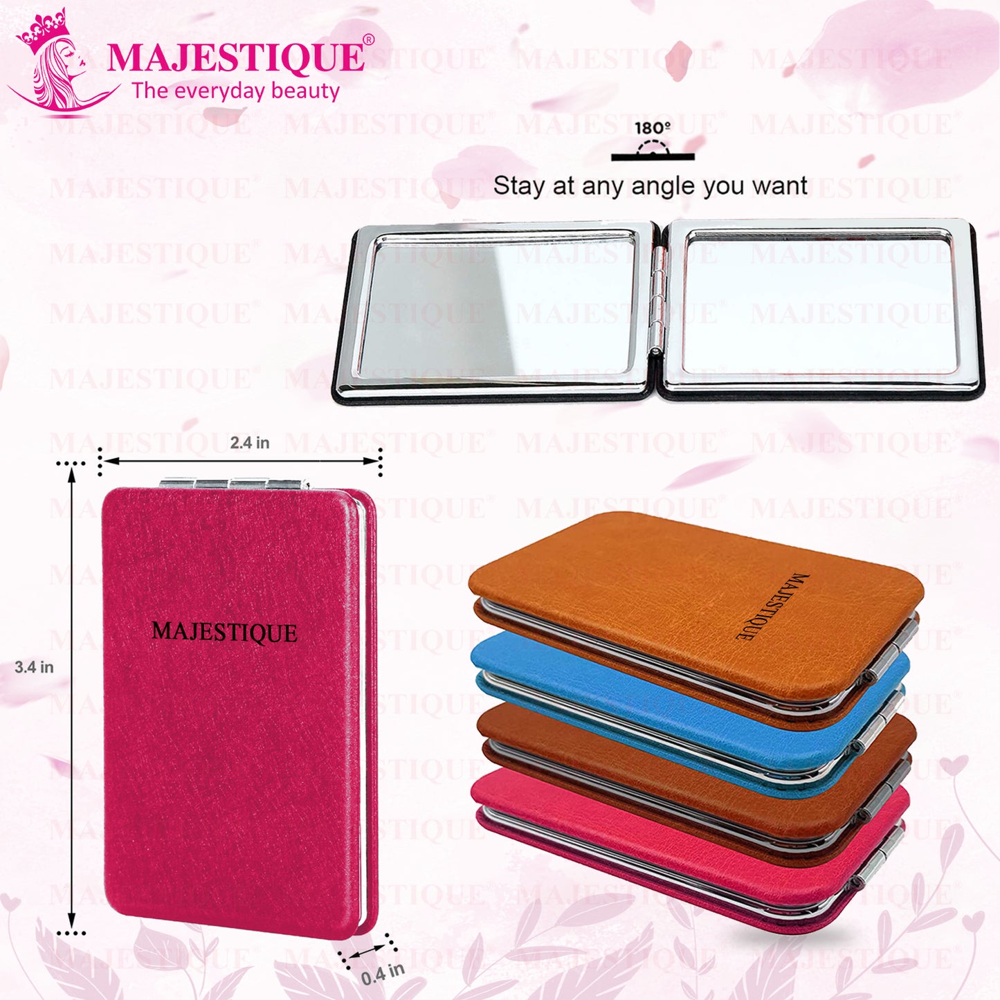 RECTANGLE Magnifying Compact Mirror Color May vary FC29