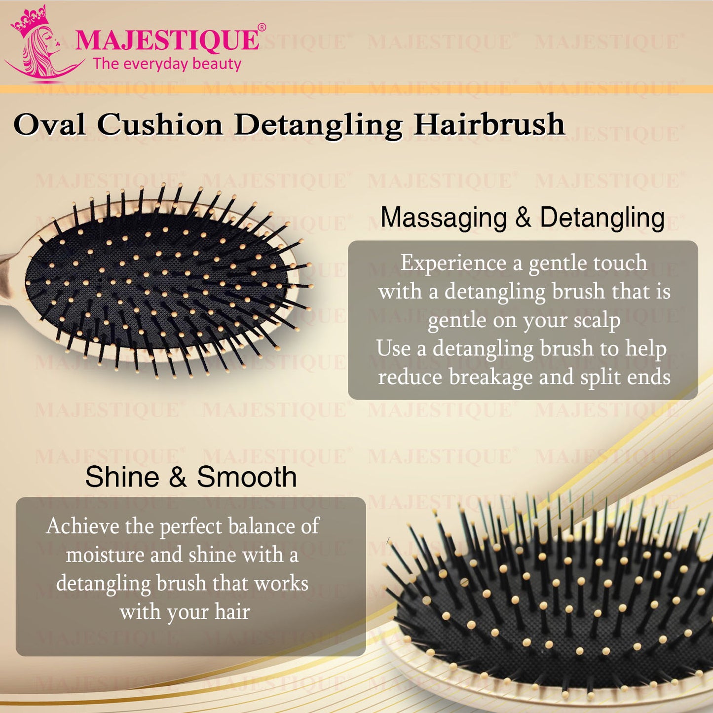 Oval Cushion Detangling Brush HR108