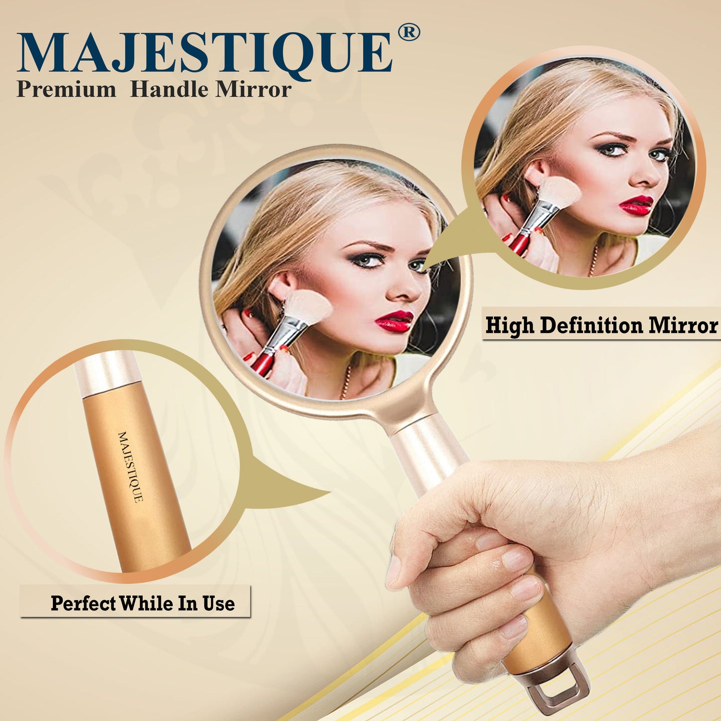 Golden Handle Mirror HR111