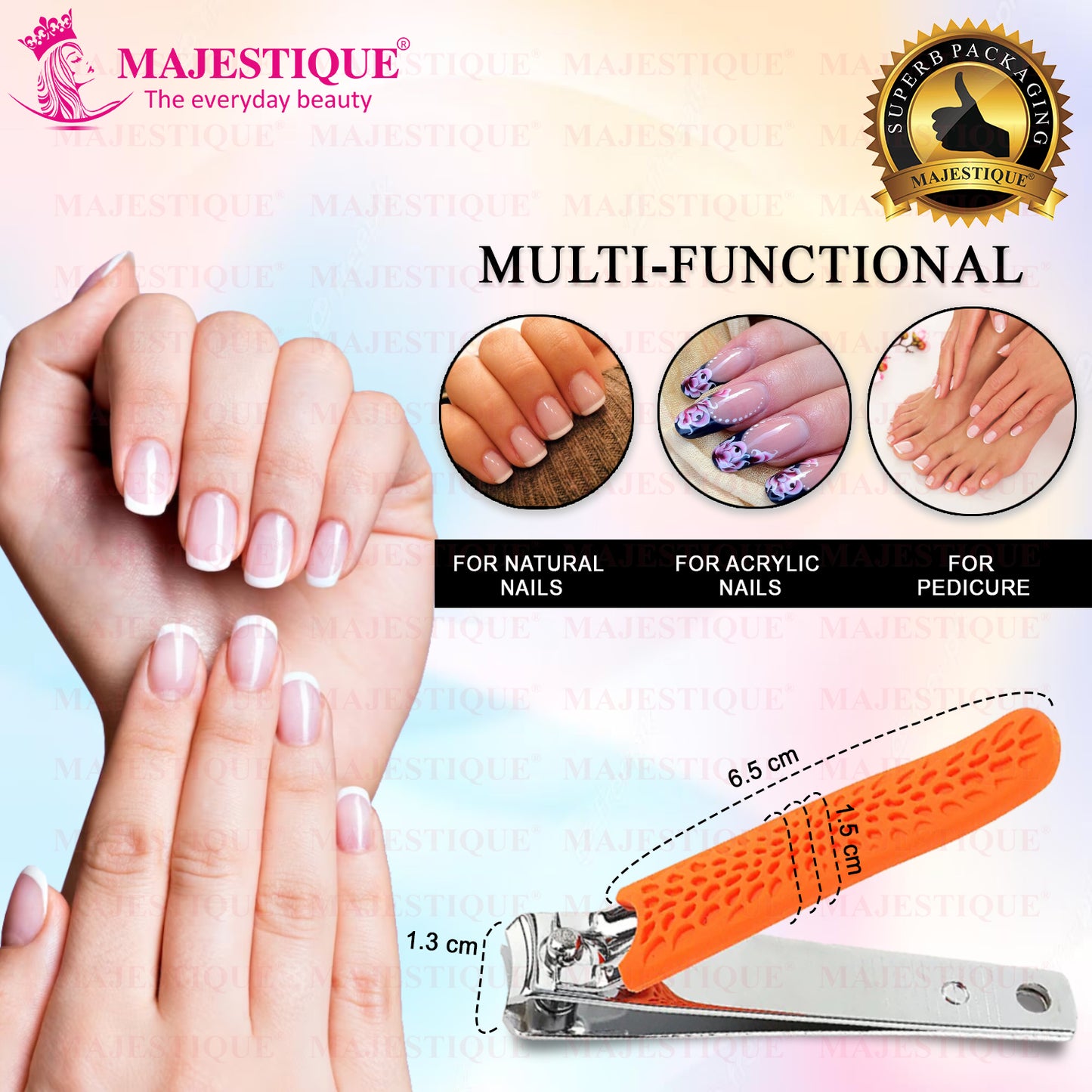 Nail Clipper Anti Skid (LARGE) Color May Vary FN310
