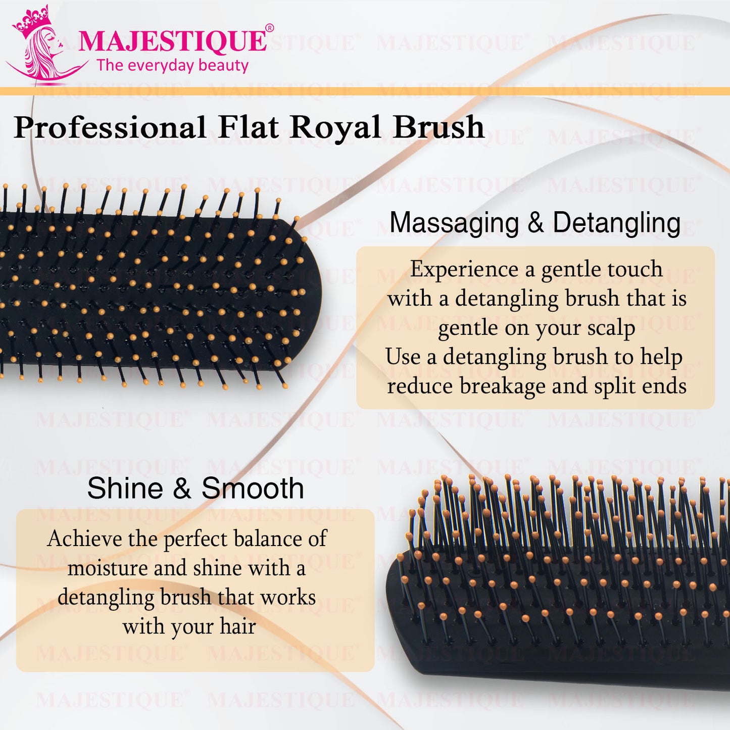 FLAT ROYAL BLACK VENT BRUSH HR154