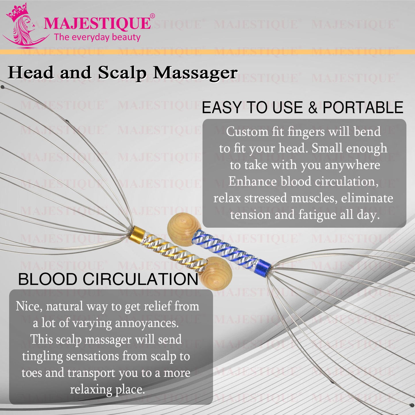HEAD AND SCALP MASSAGER Color May Vary HR134