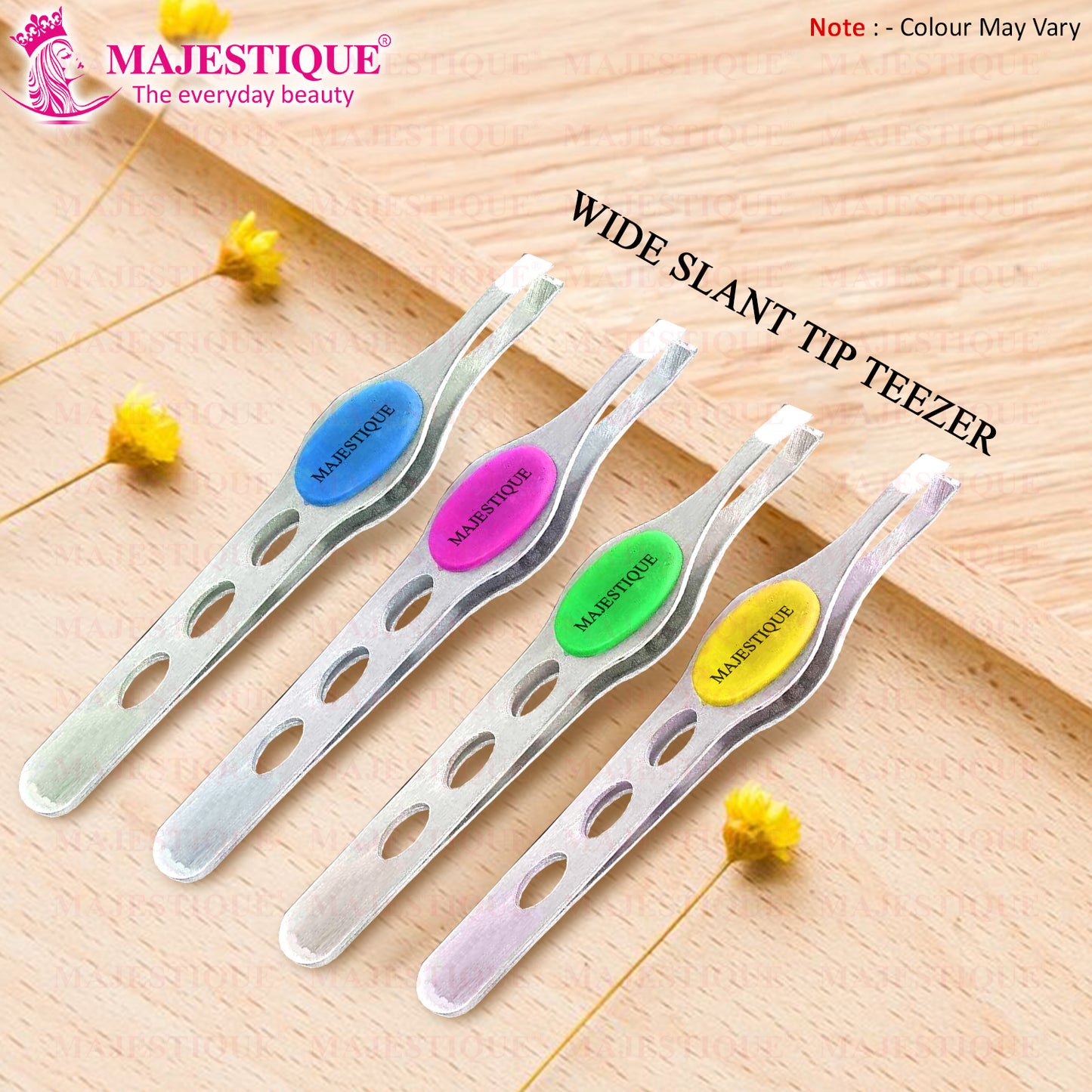 WIDE SLANT TIP TWEEZER Multicolor FC55