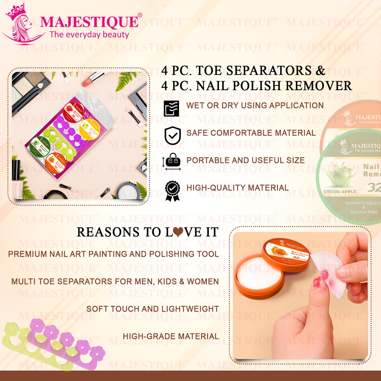 NAIL POLISH REMOVER AND SEPARATOR (PACK OF 6) CMB541