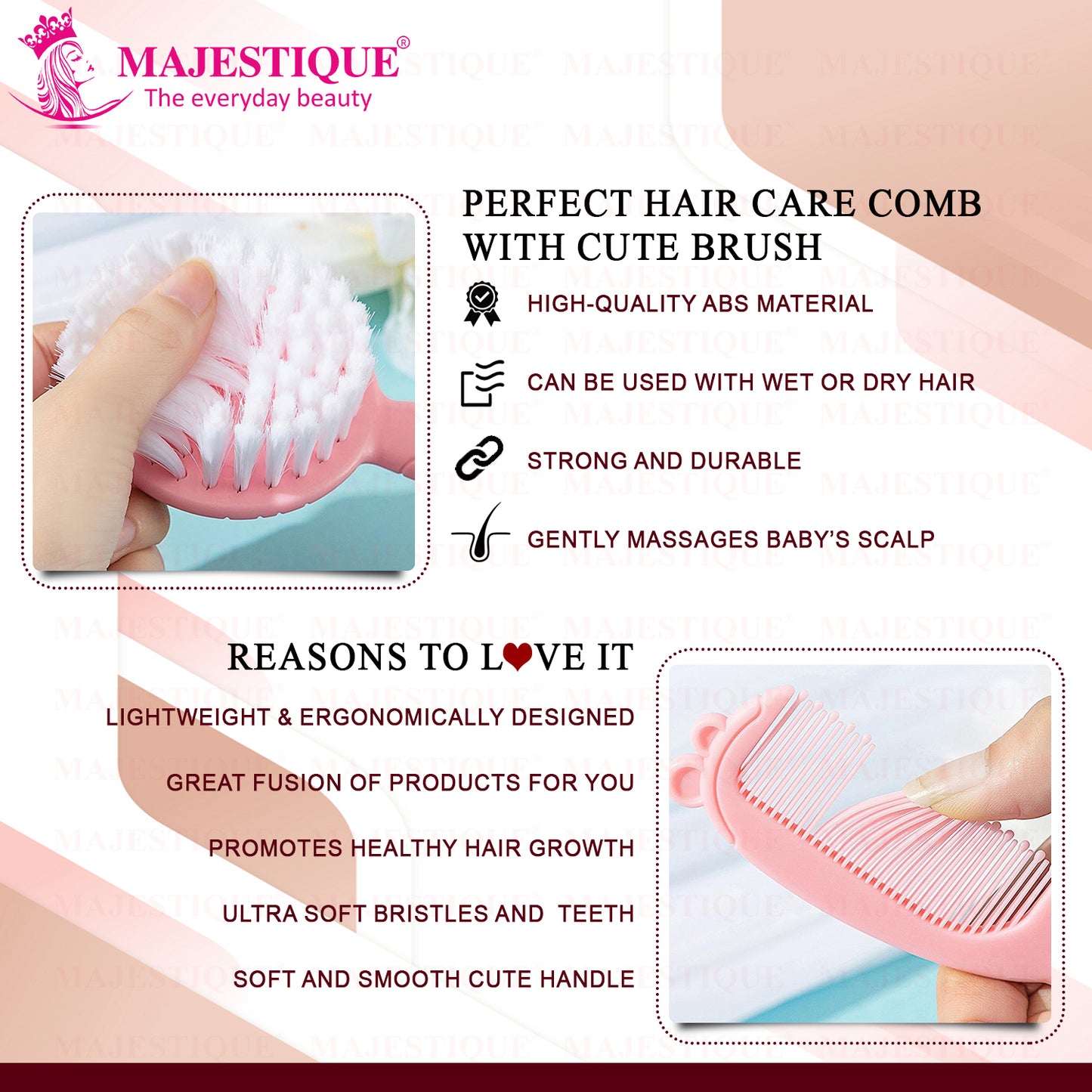 BABY HAIR CARE SET HR185_PINK