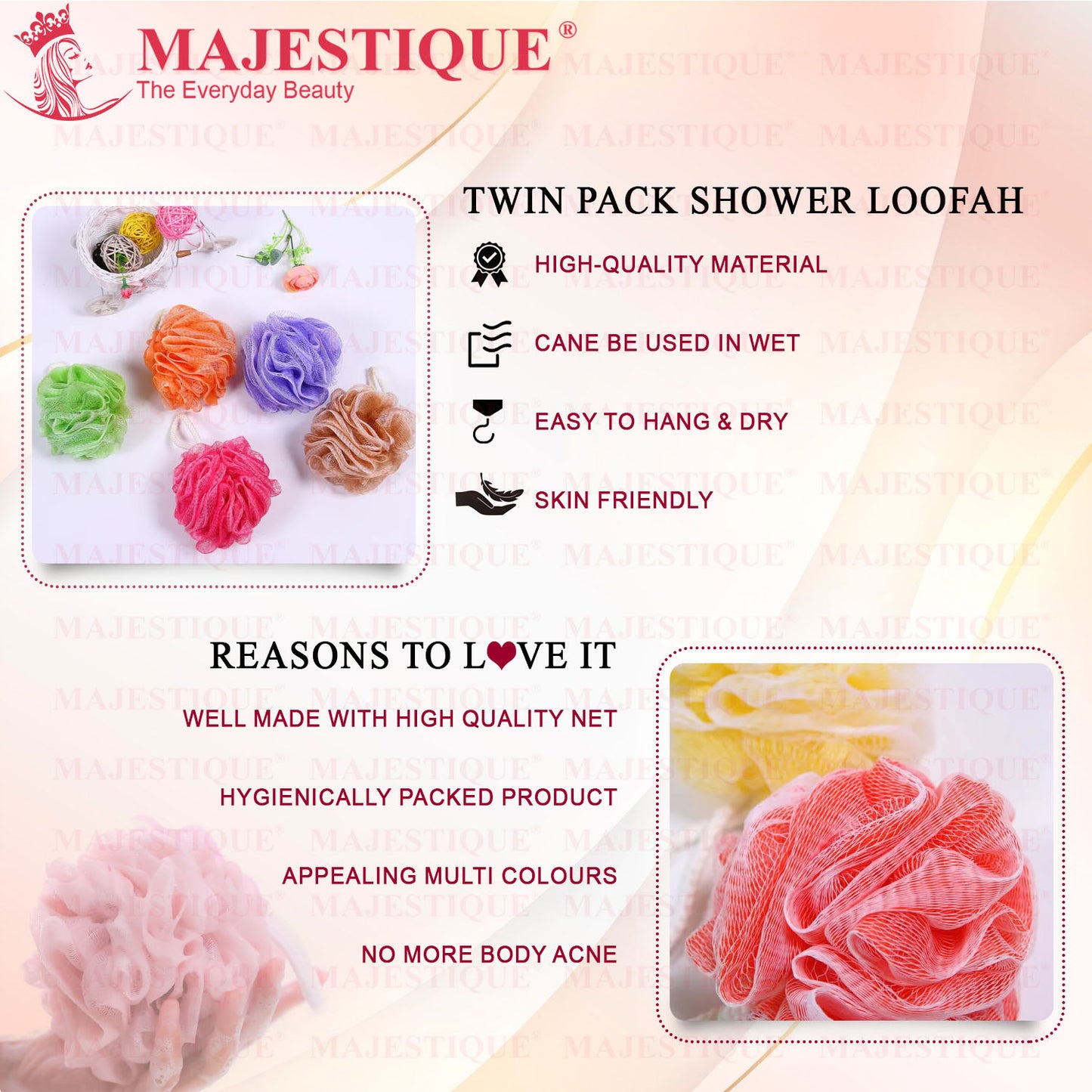 TWIN PACK LOOFAH (PACK 0F 2) BA207