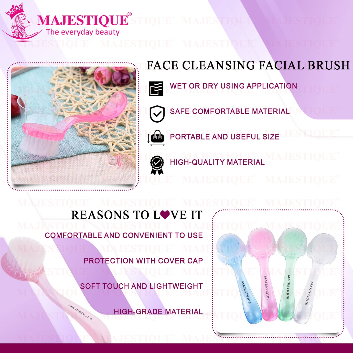 PORE CLEANSING FACIAL BRUSH WITH CAP Color May vary FC84