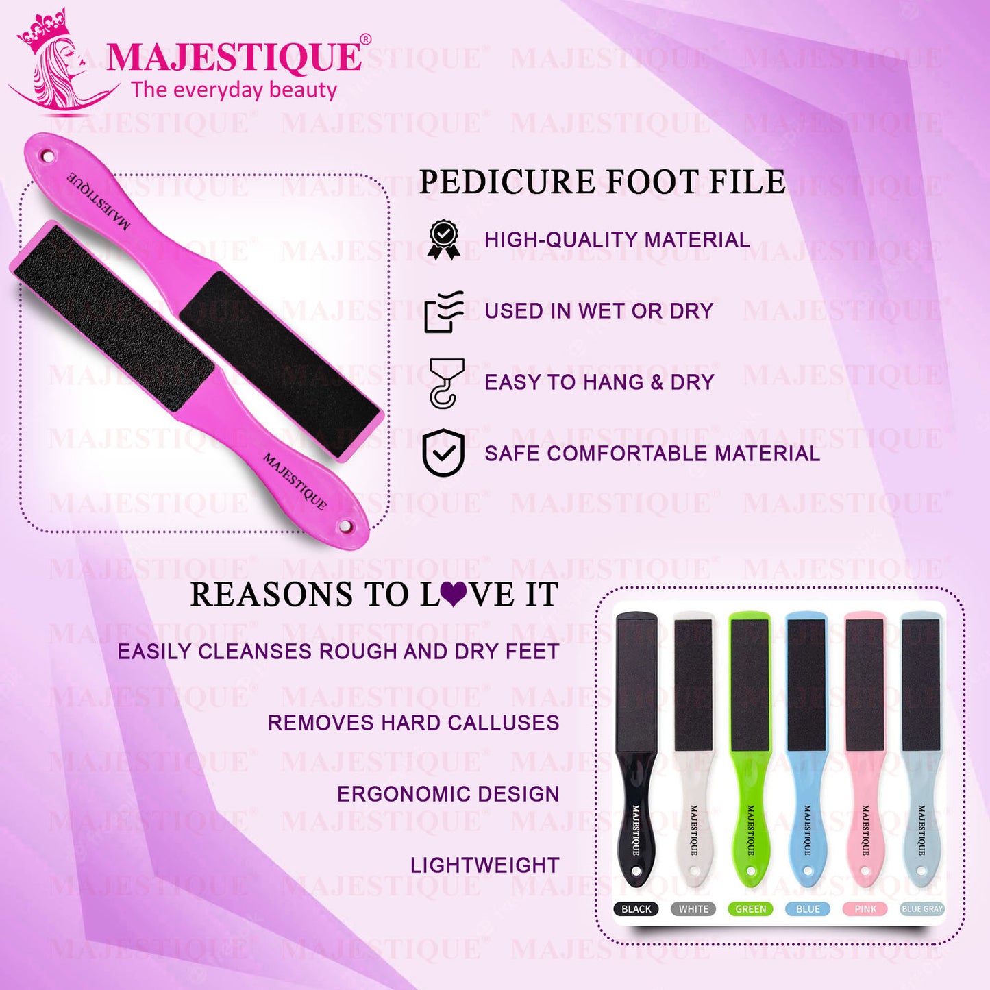 TWO-SIDED LONG FOOT FILER Color May Vary FN304
