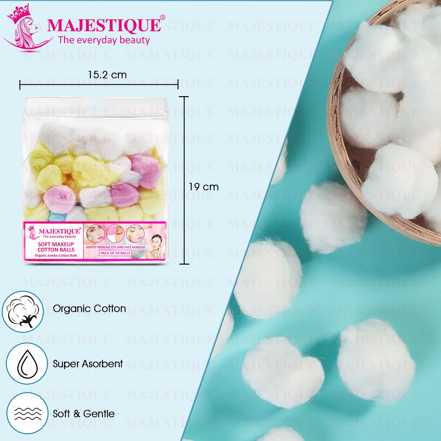 COTTON MAKEUP BALLS (50PCS) FC69