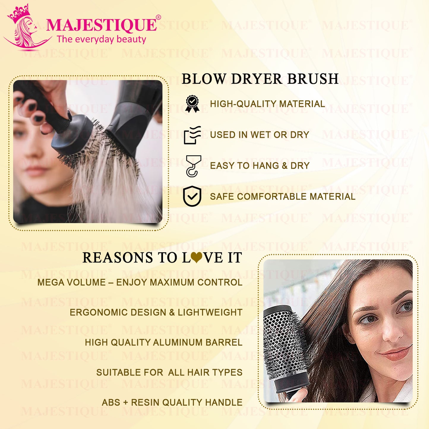 BLOW DRY ROLLER BRUSH BIG SIZE HR158